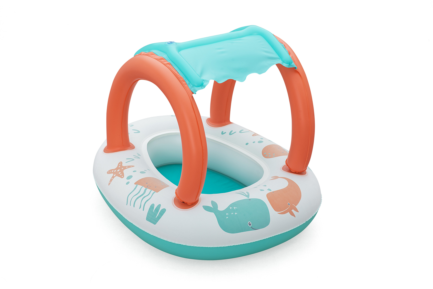 Kinder-Schlauchboot Comfort Plush™ mit Sonnenschutzdach 78 x 61,5 x 56,5 cm