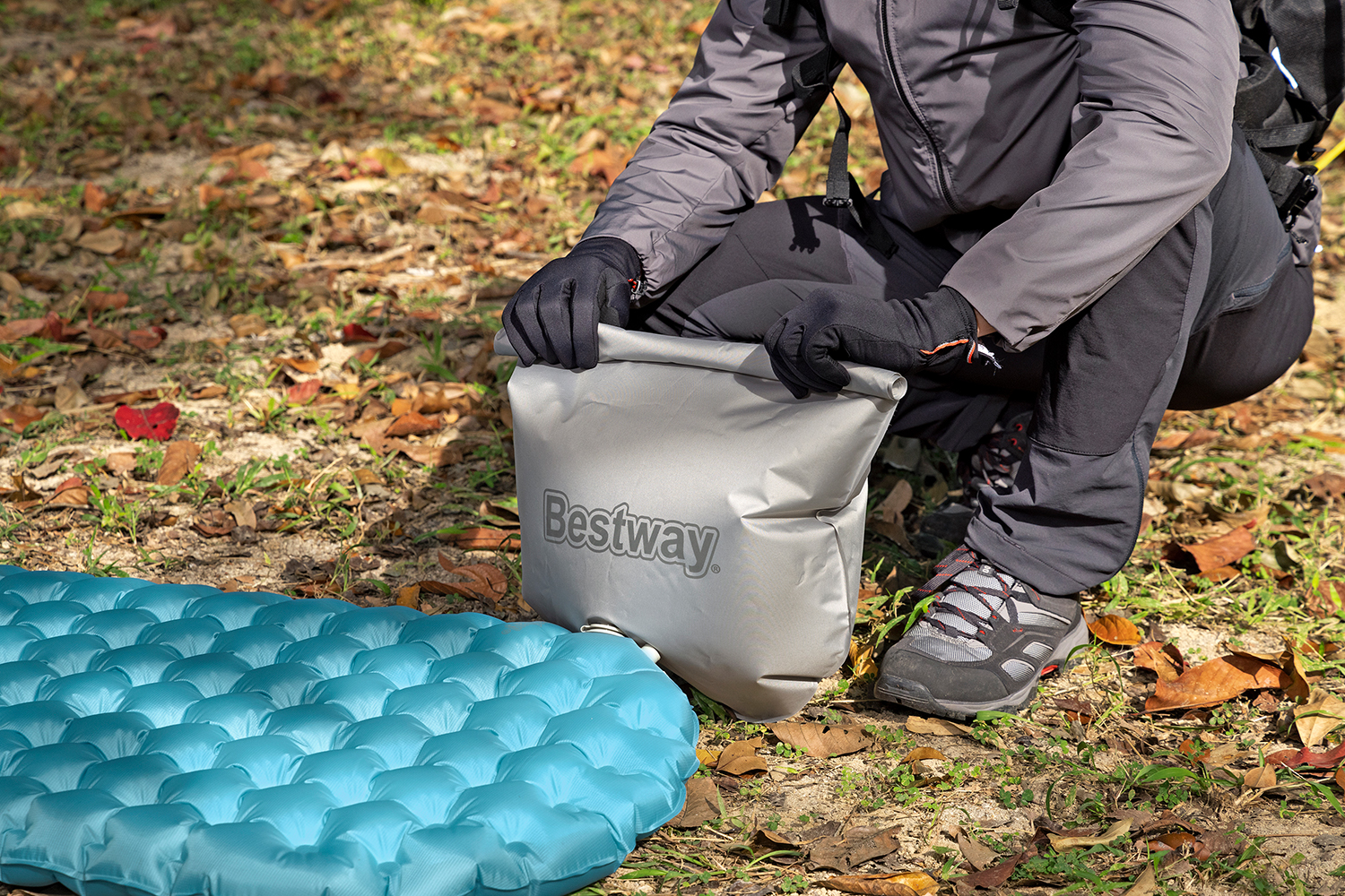 aufblasbare Single-Isomatte AlpineLite™ für Mumienschlafsäcke 183 x 51 x 7,5 cm