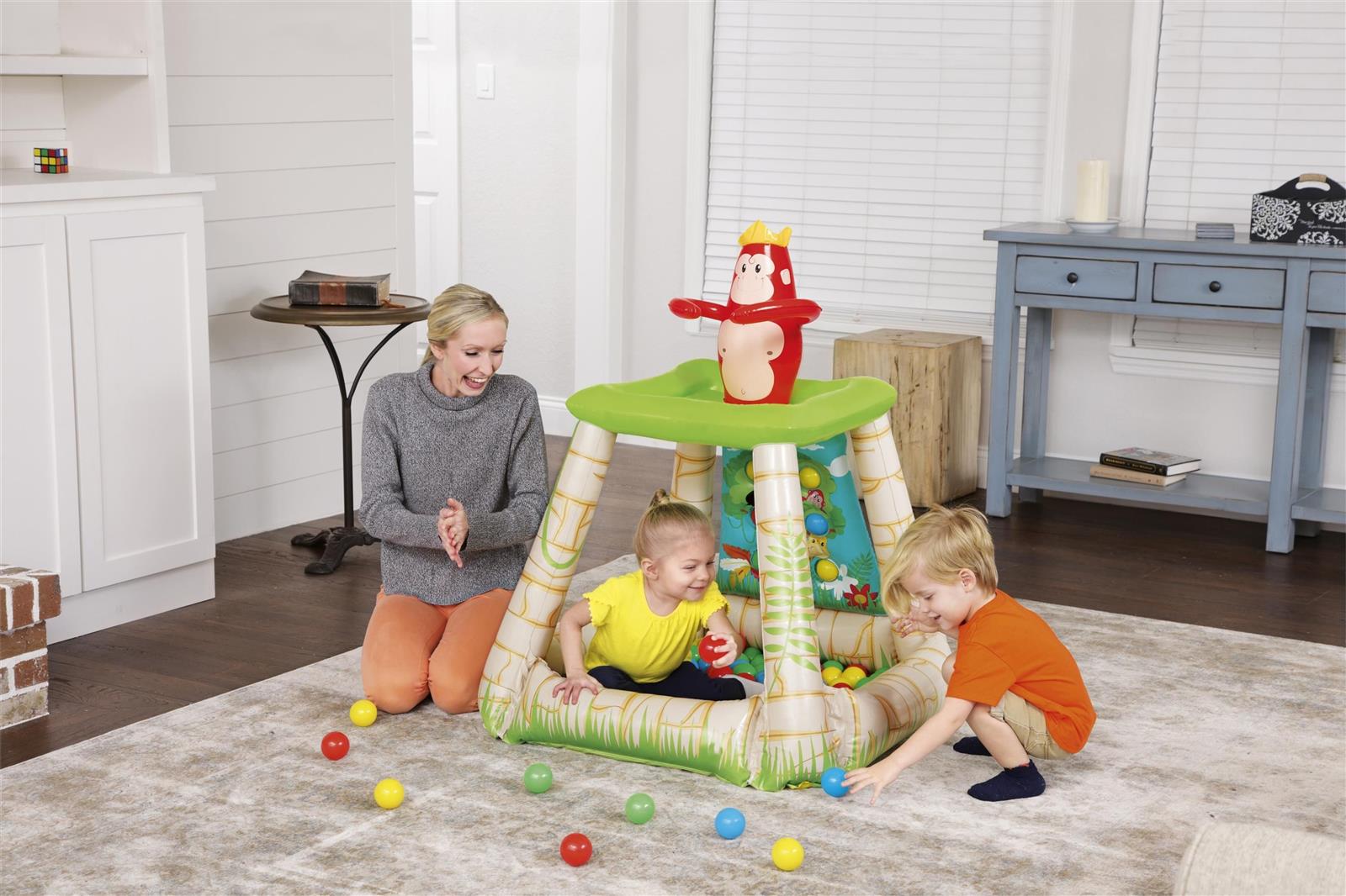 Up, In & Over™ 35" x 34" x 42"/89cm x 86cm x 1.07m Jungletime Ball Pit