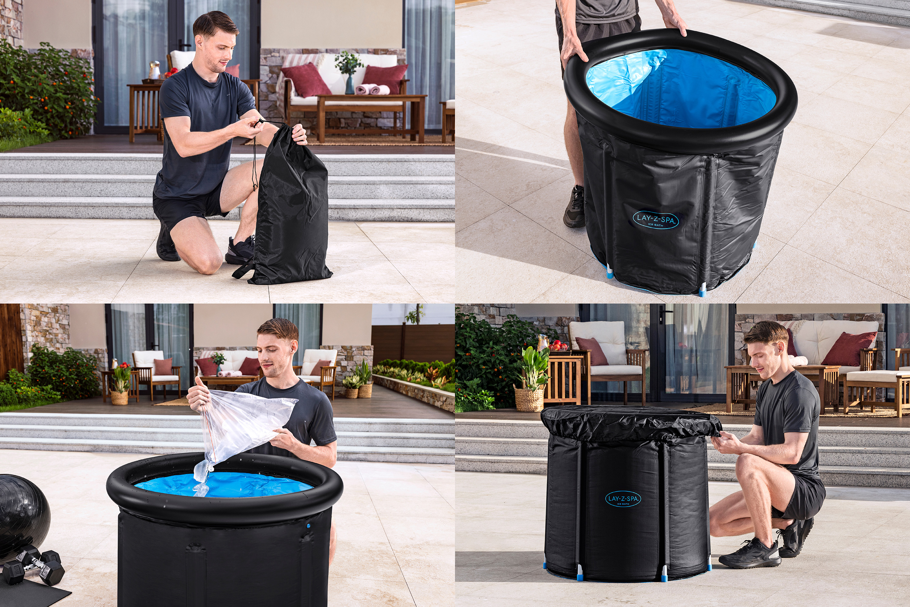 LAY-Z-SPA® Eisbad Glacial Zen™ Ø 75 x 78 cm, rund