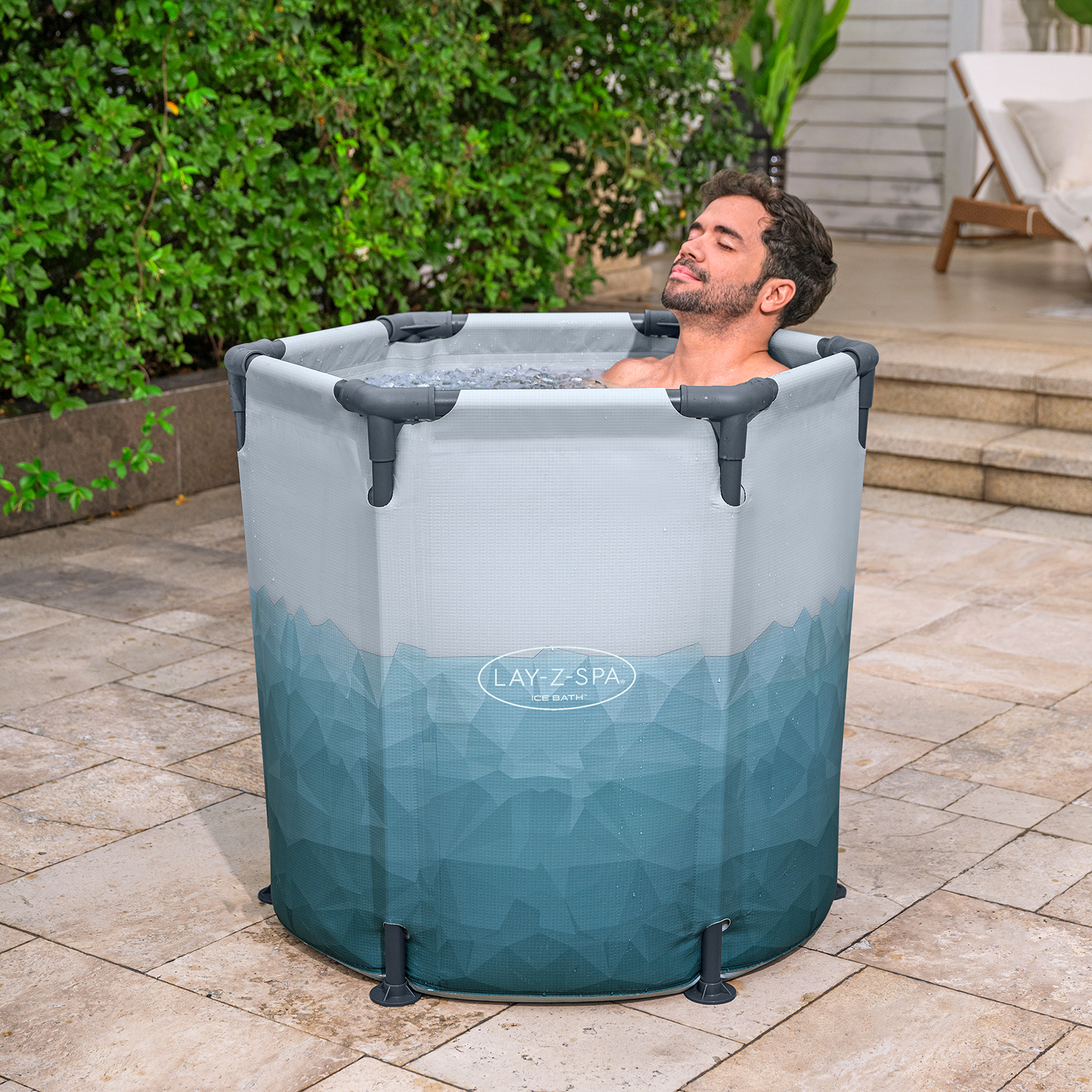 LAY-Z-SPA® Eisbad Glacial Dip™ mit Filterpumpe Ø 90 x 80 cm, rund