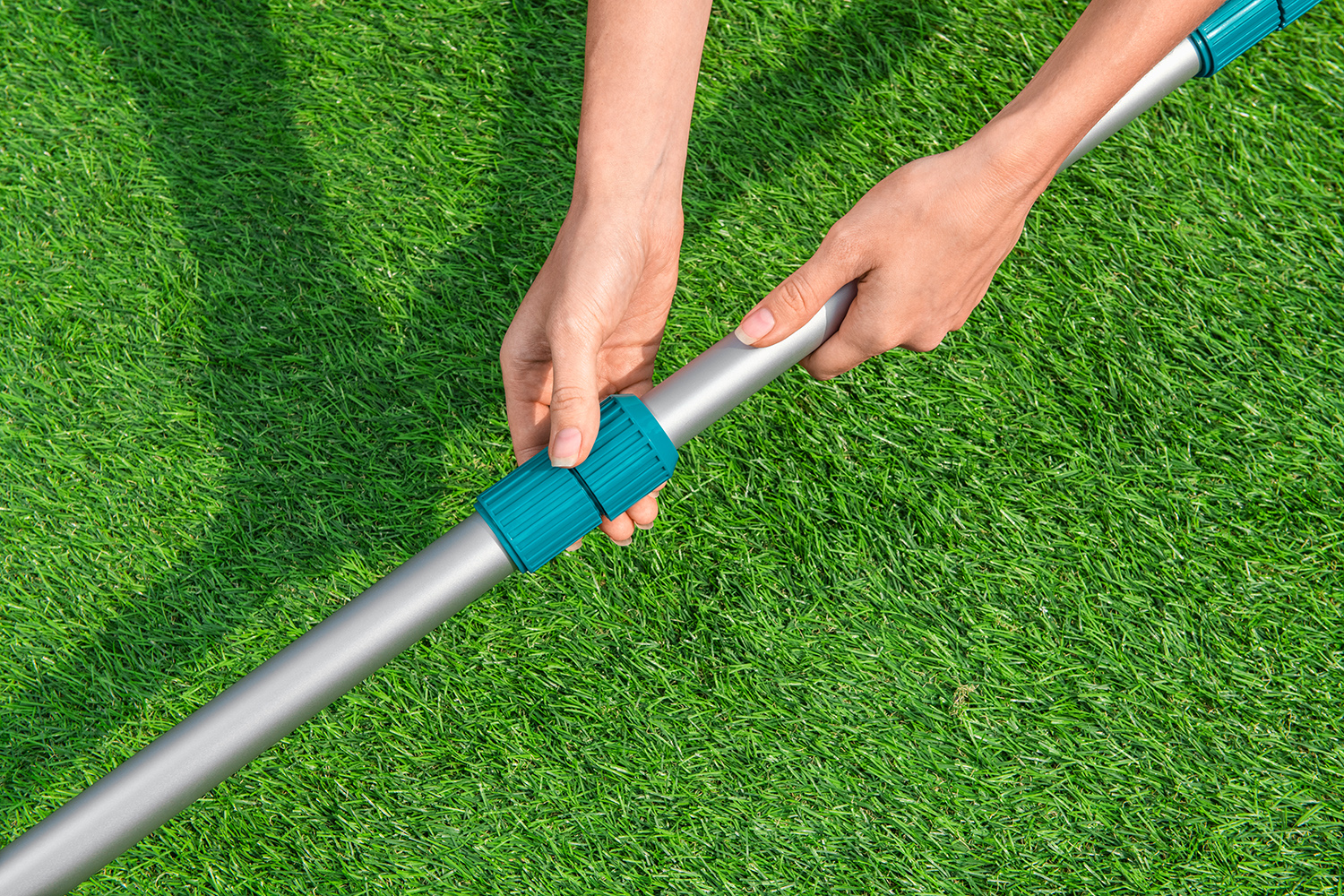 3-teilige Teleskopstange für Reinigungszubehör, 457 cm