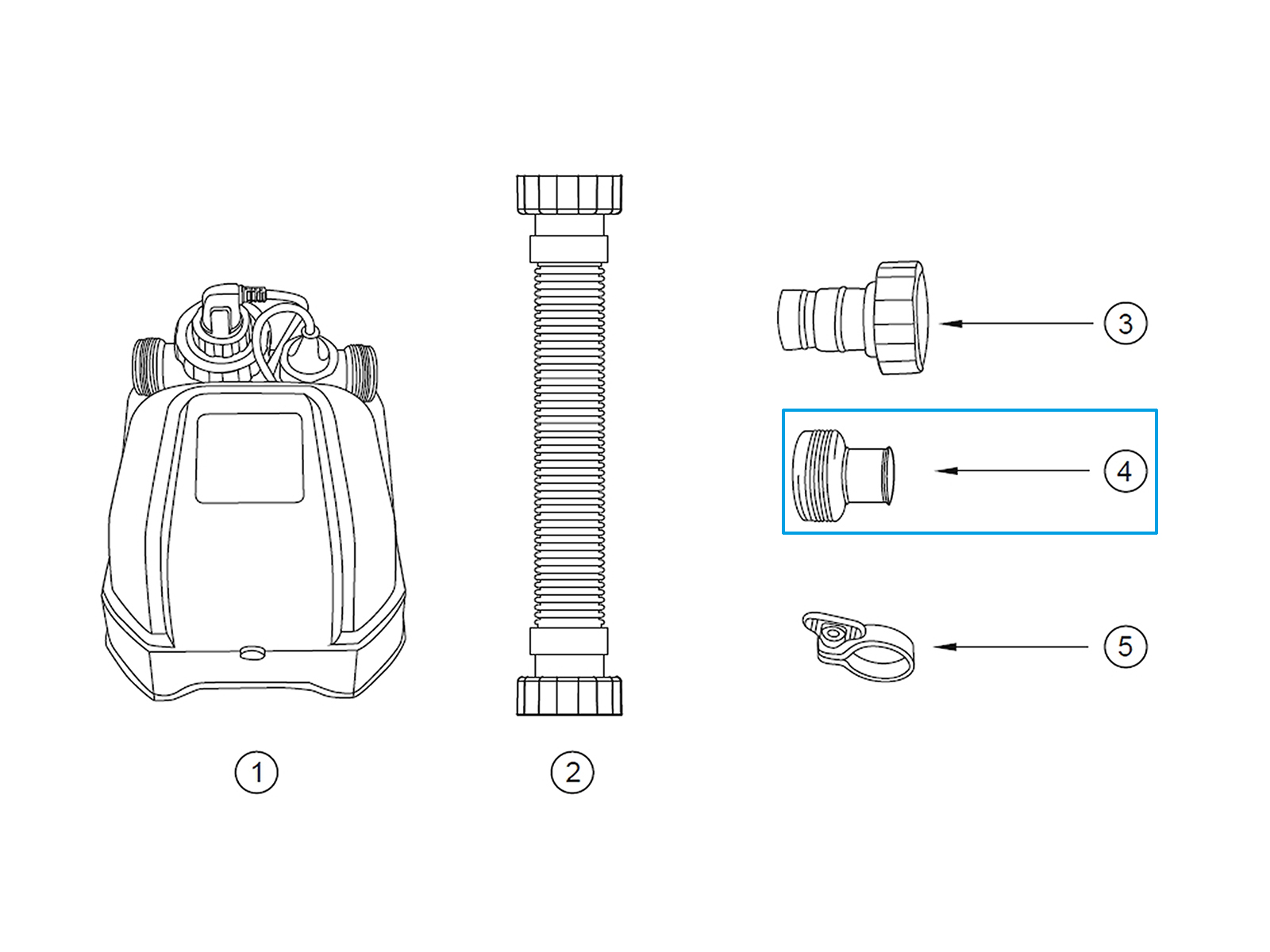 Bestway® Spare Part Adaptor (grey / Ø 38 mm) for Saltwater salt water unit (2023) Bestway® Spare Part Adaptor (grey / Ø 38 mm) for Saltwater salt water unit (2023)