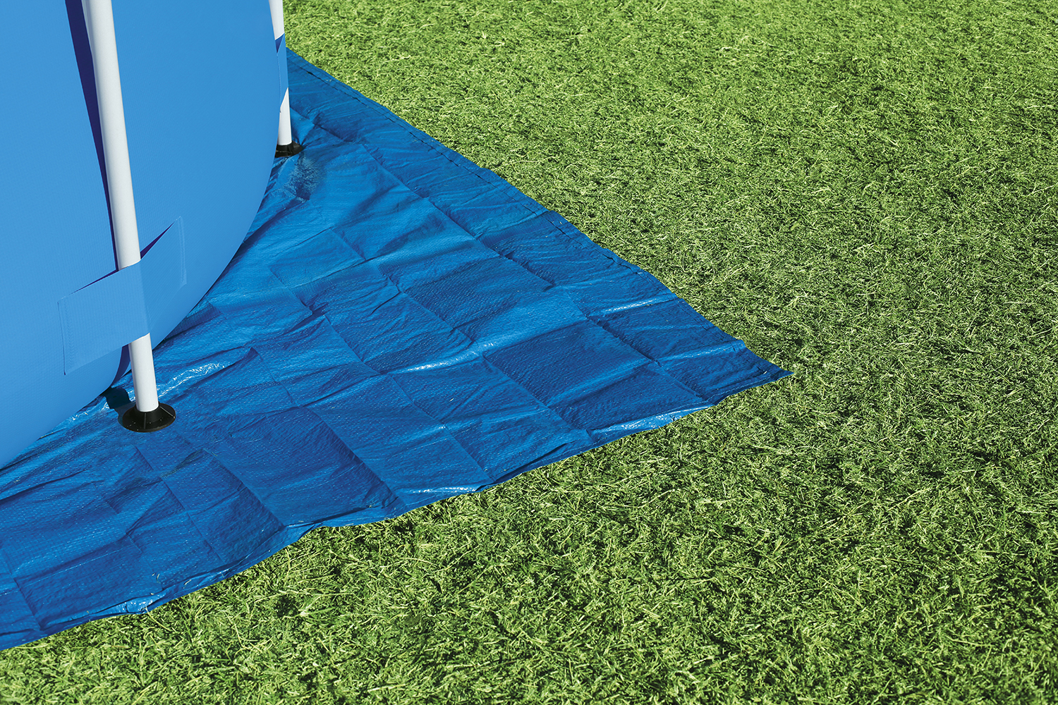 PE- Bodenplane 335 x 335 cm, blau, quadratisch