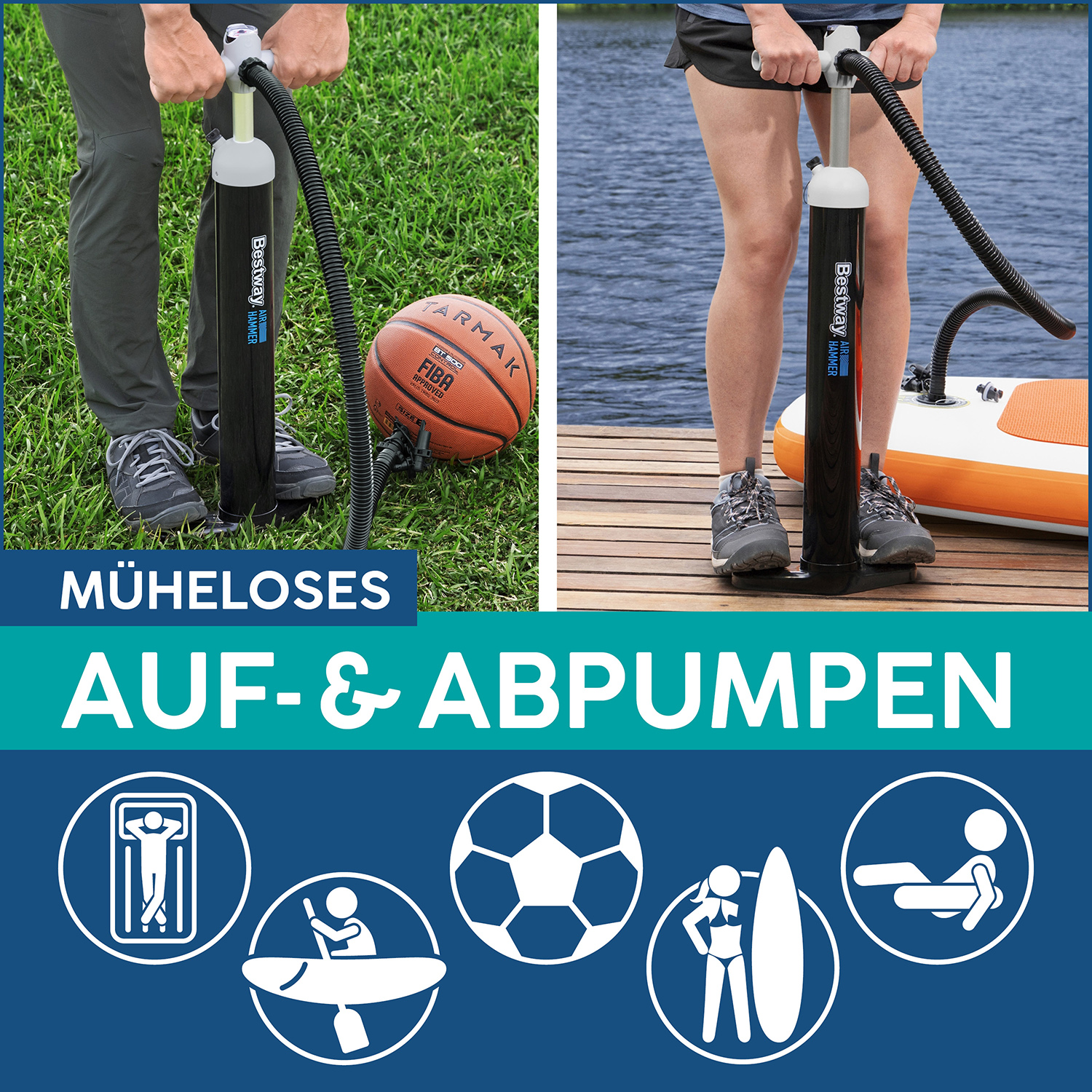 Air Hammer™ Sport-Hochdruckpumpe 1.800 / 3.450 ml