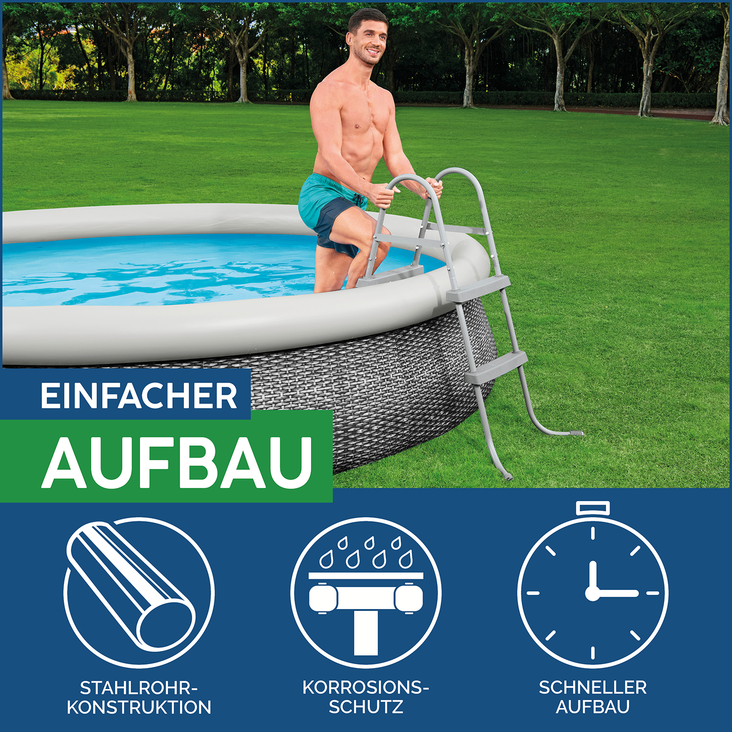Poolleiter 84 cm
