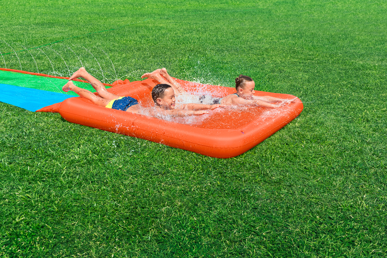 H2OGO!® 2-Personen-Rutsche Super Splash™ 513 x 150 x 18 cm