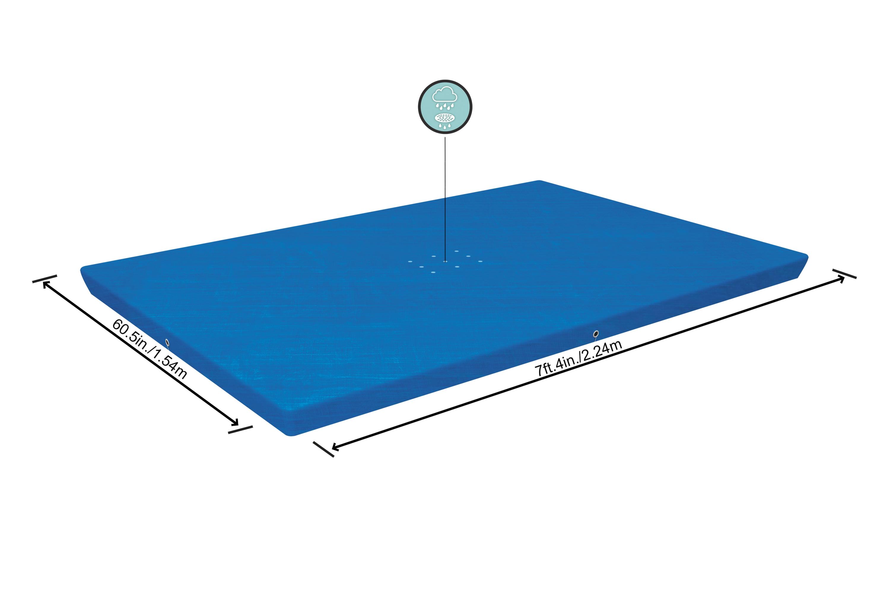 Flowclear™ PE-Abdeckplane 224 x 154 cm, blau, eckig