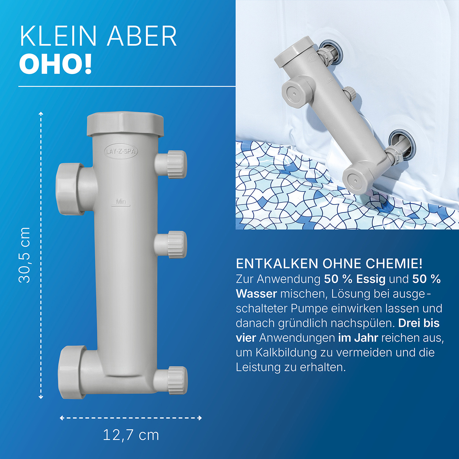 LAY-Z-SPA® Entkalker für alle LAY-Z-SPA® Pumpeneinheiten
