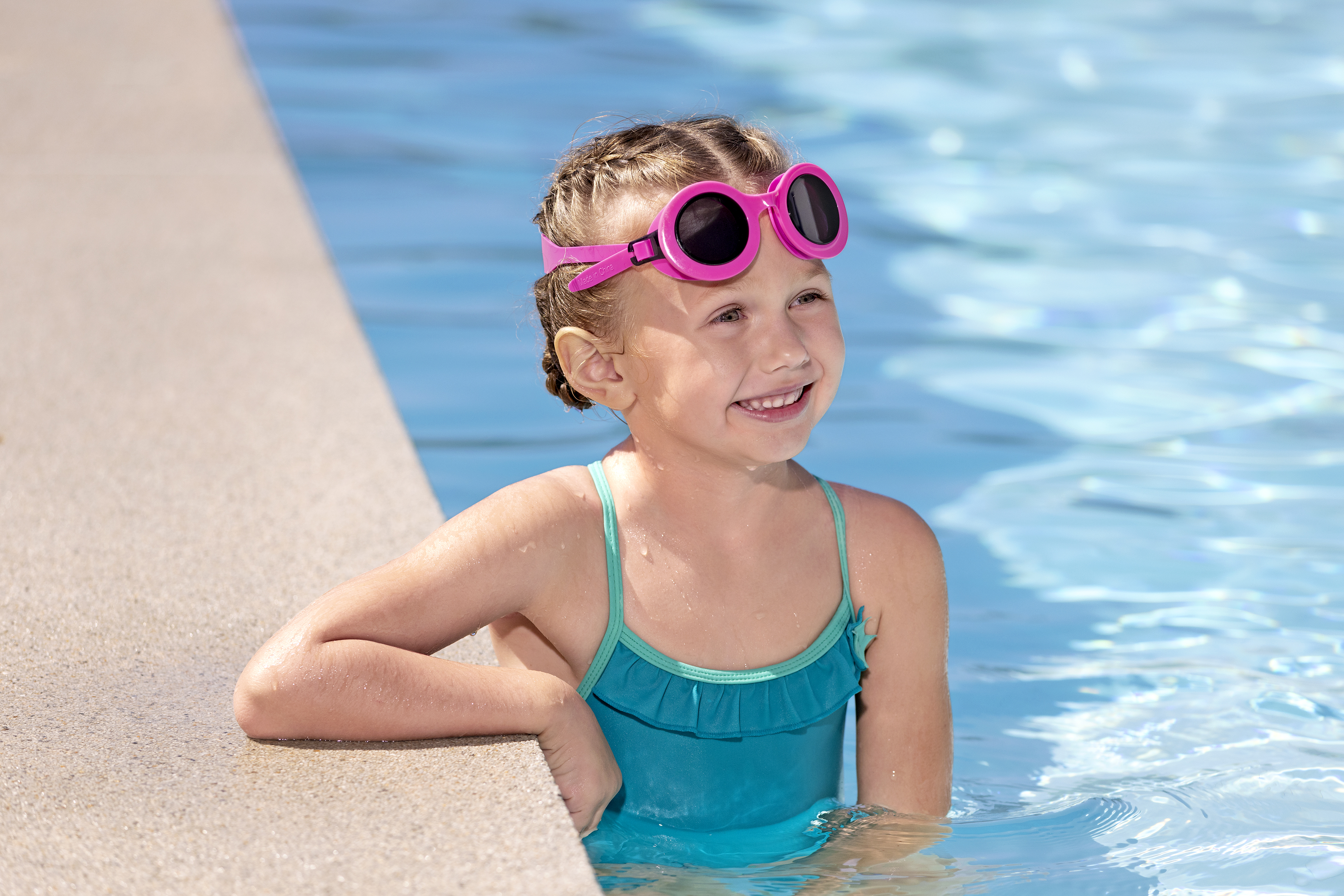 Schwimmbrille Aquashades™ ab 3 Jahren, Pink