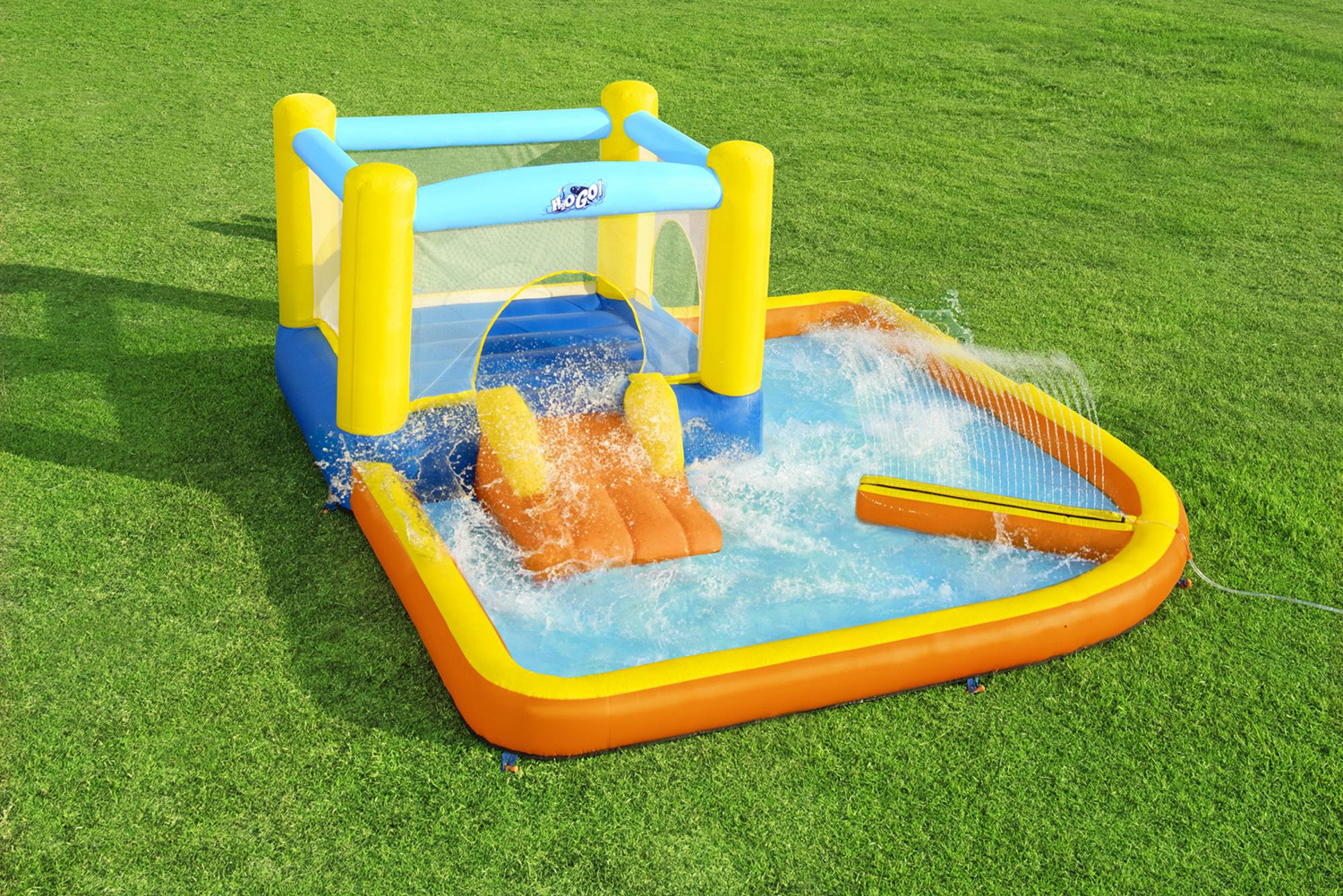 H2OGO!® Mega Wasserpark mit Dauergebläse Beach Bounce 365 x 340 x 152 cm