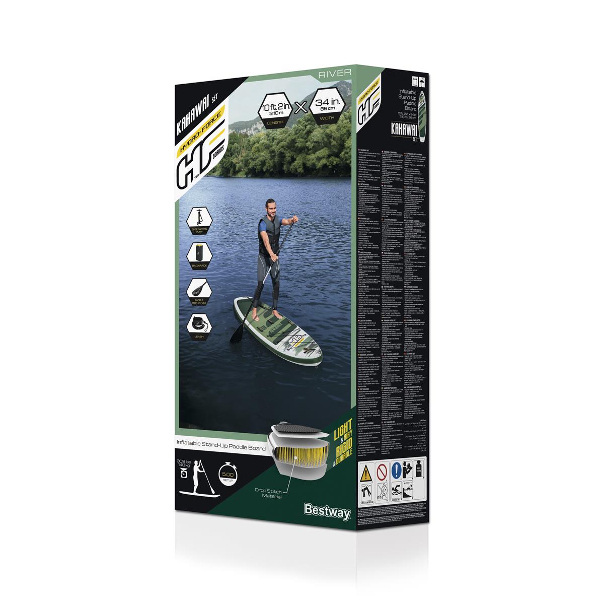 Hydro-Force™ SUP River Board-Set Kahawai 310 x 86 x 15 cm Hydro-Force™ SUP River Board-Set Kahawai 310 x 86 x 15 cm