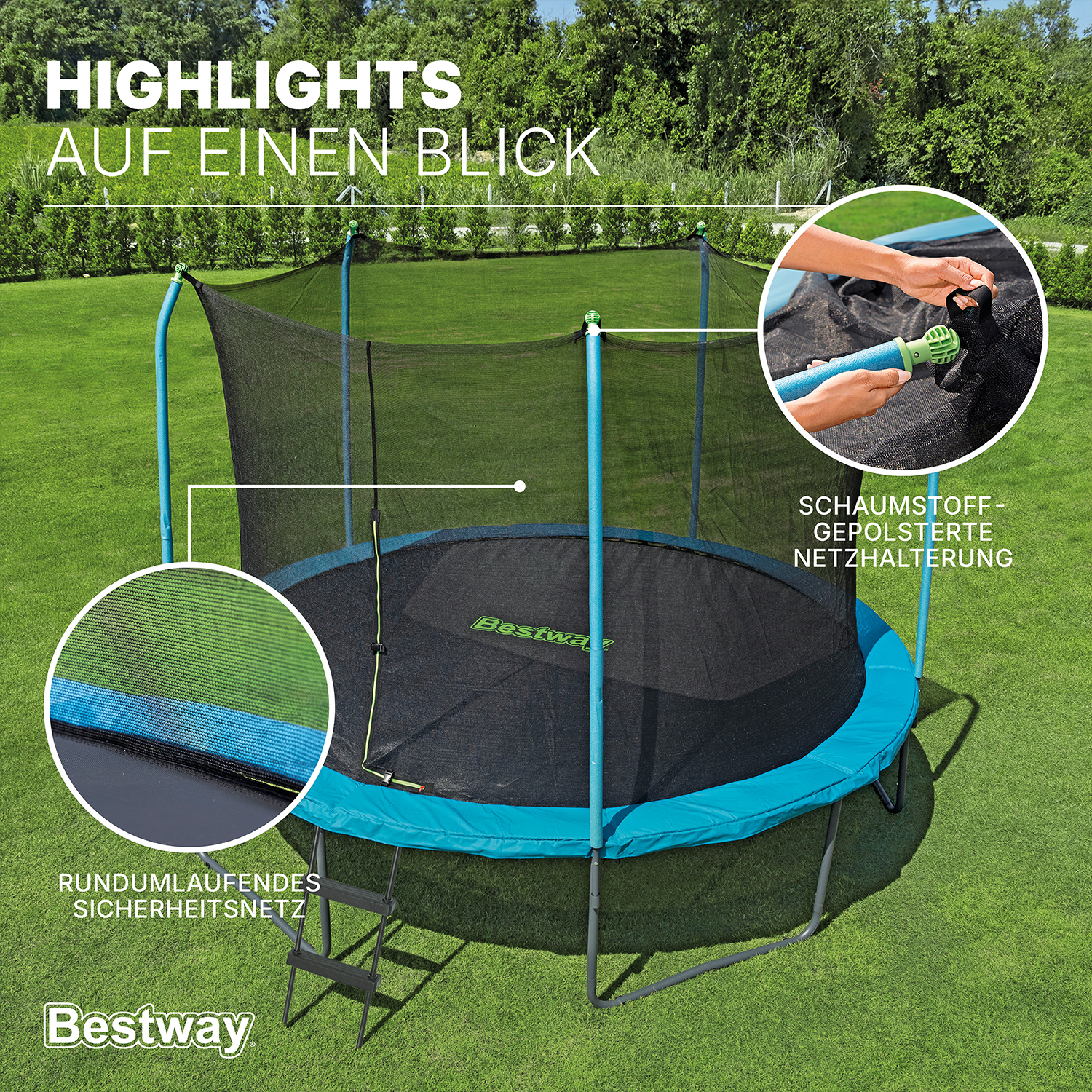 Trampoline Xtreme Air™ Ø 366 x 278 cm
