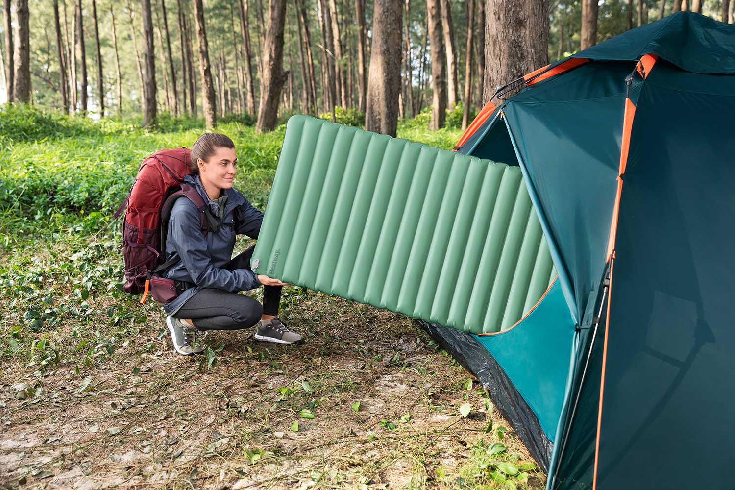 Aufblasbare Single-XL-Isomatte AdventuRest™ 198 x 71 x 7,5 cm Aufblasbare Single-XL-Isomatte AdventuRest™ 198 x 71 x 7,5 cm