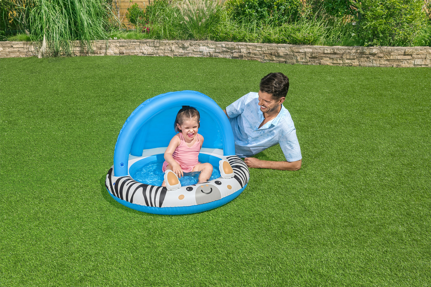 Safari Sun™ Planschbecken mit Sonnenschutzdach Ø 97 x 66 cm, rund