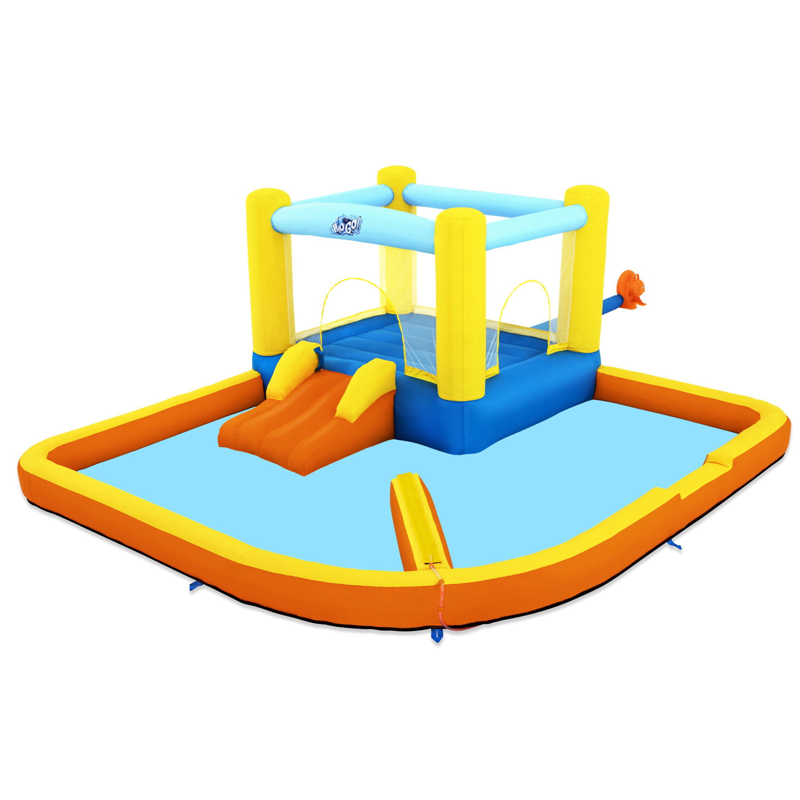 H2OGO!® Mega-Wasserpark mit Dauergebläse Beach Bounce 365 x 340 x 152 cm