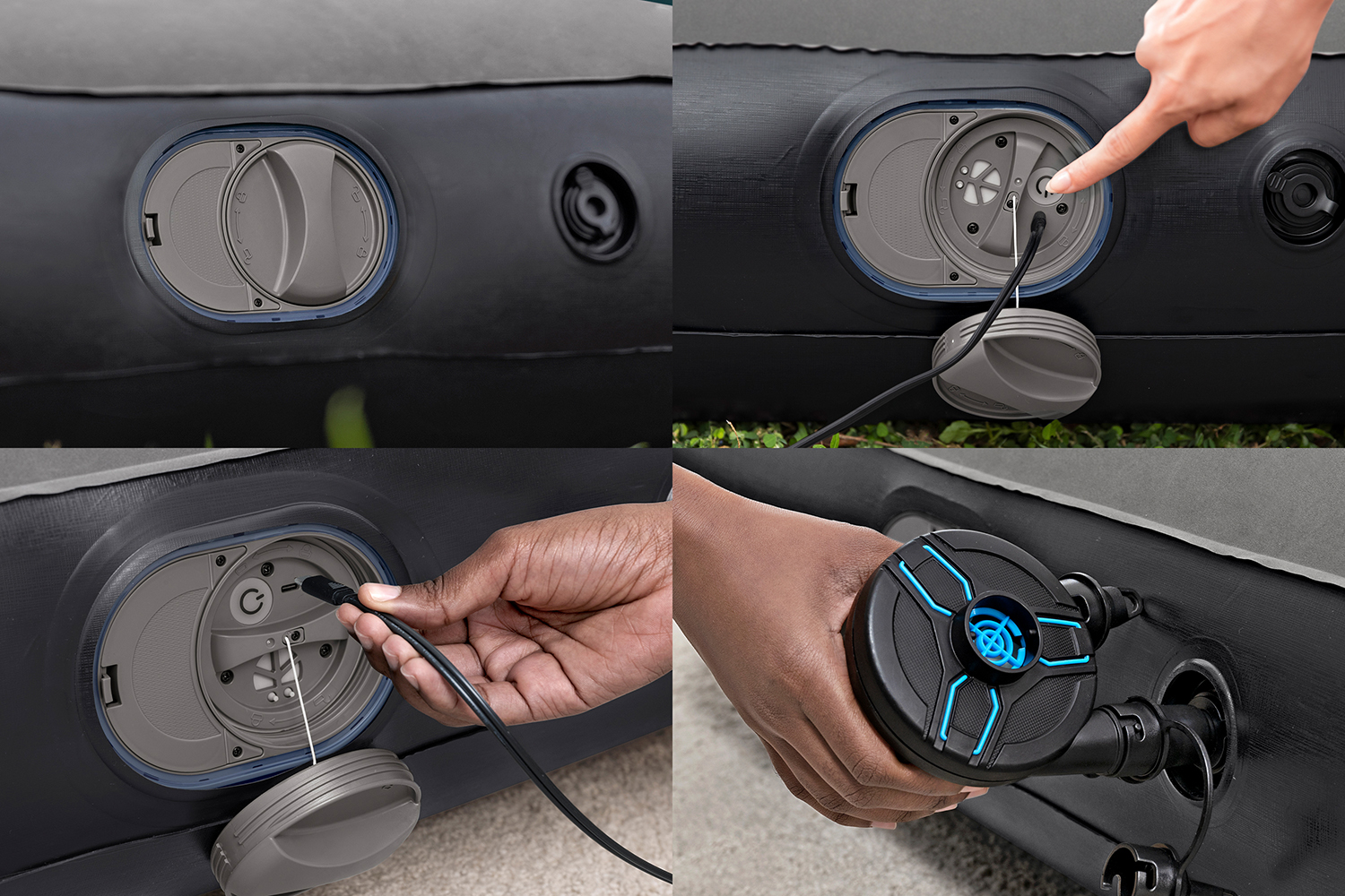 TriTech® Single-Luftbett mit USB-Elektropumpe 188 x 99 x 30 cm TriTech® Single-Luftbett mit USB-Elektropumpe 188 x 99 x 30 cm