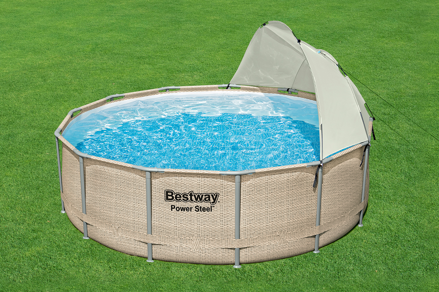 Sonnenschutzdach für runde Pools