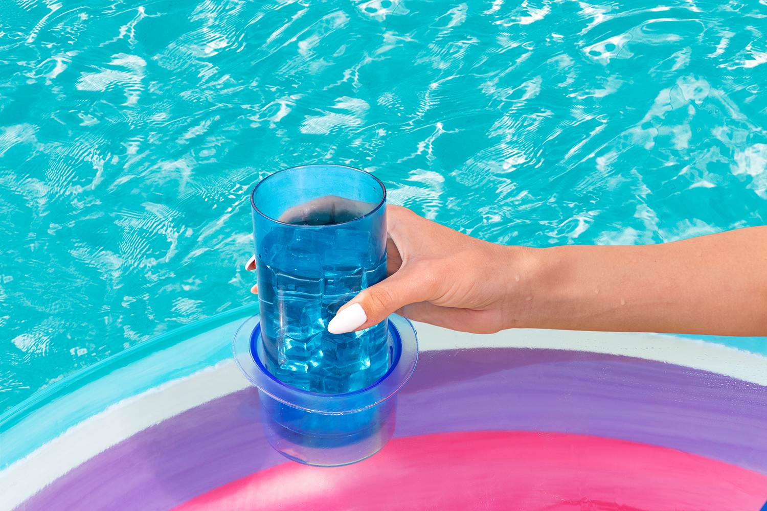 Rainbow Dreams™ Schwimmring mit Kopfstütze Ø 107 cm