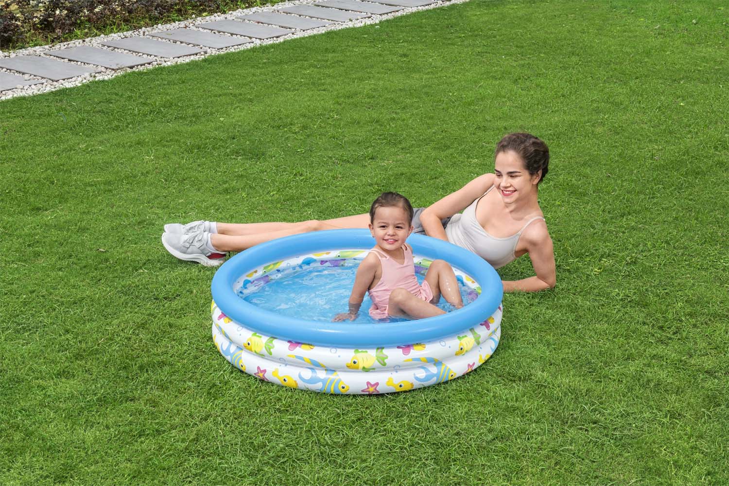 Bestway® ?40" x H10"/?1.02m x H25cm Coral Kids Pool