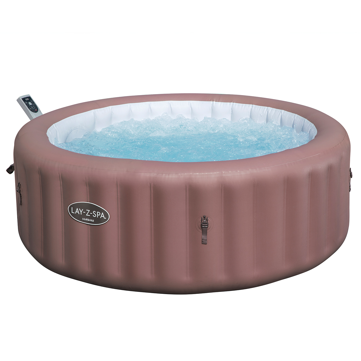 LAY-Z-SPA® Energiespar-Whirlpool Hawaii AirJet™ mit App-Steuerung, für 6 Personen, Ø 196 x 71 cm, Terrakotta