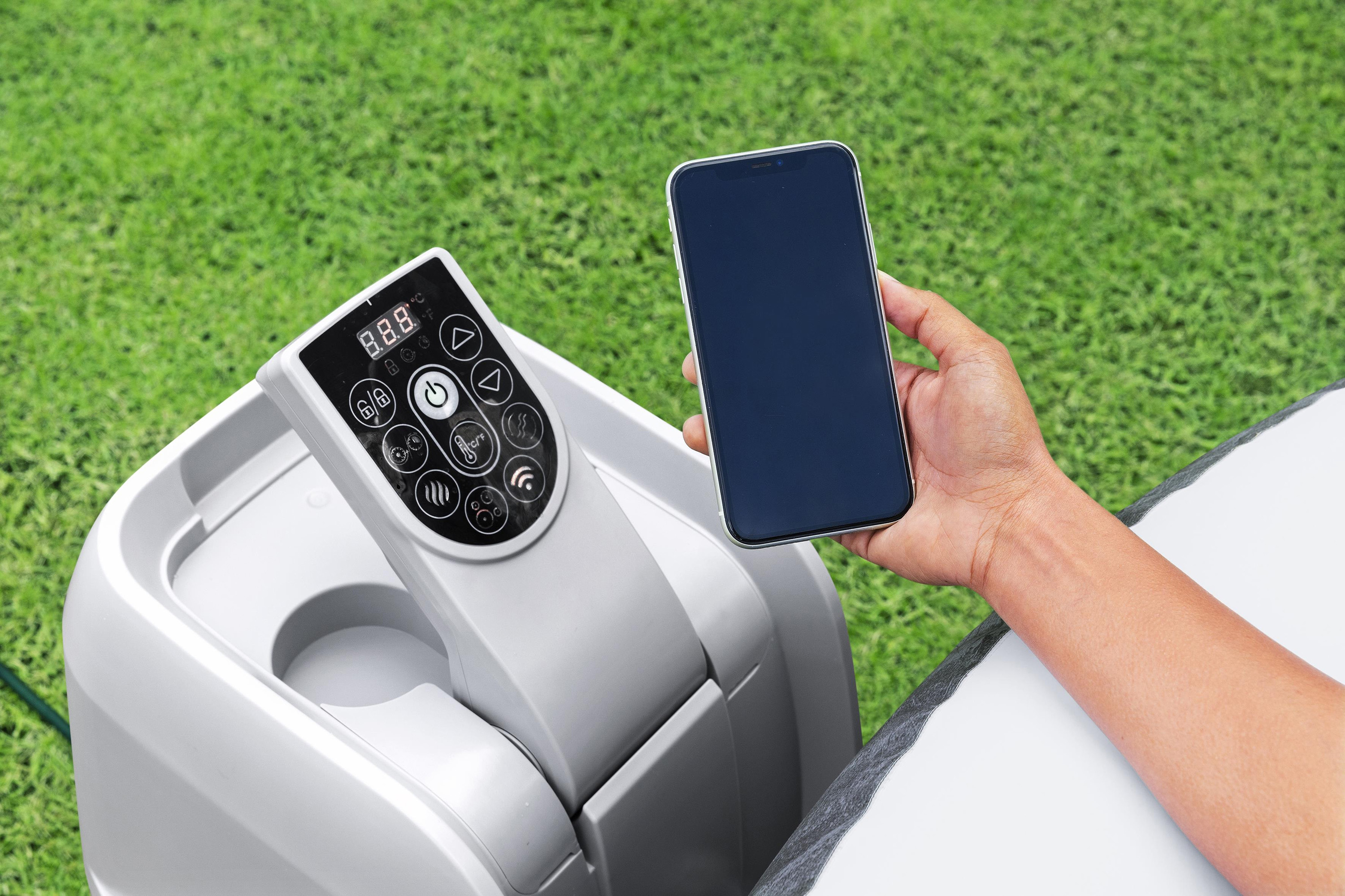 LAY-Z-SPA® WLAN-Whirlpool Boracay AirJet™ Ø 180 x 66 cm, rund