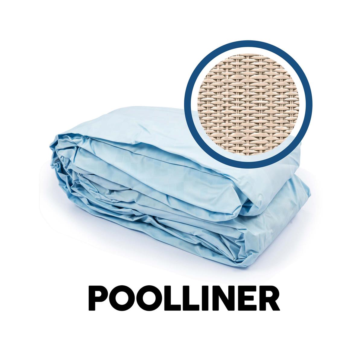 Bestway® Spare Part Pool liner rattan optics (ecru) for Power Steel™ pool Ø 396 x 107 cm, round