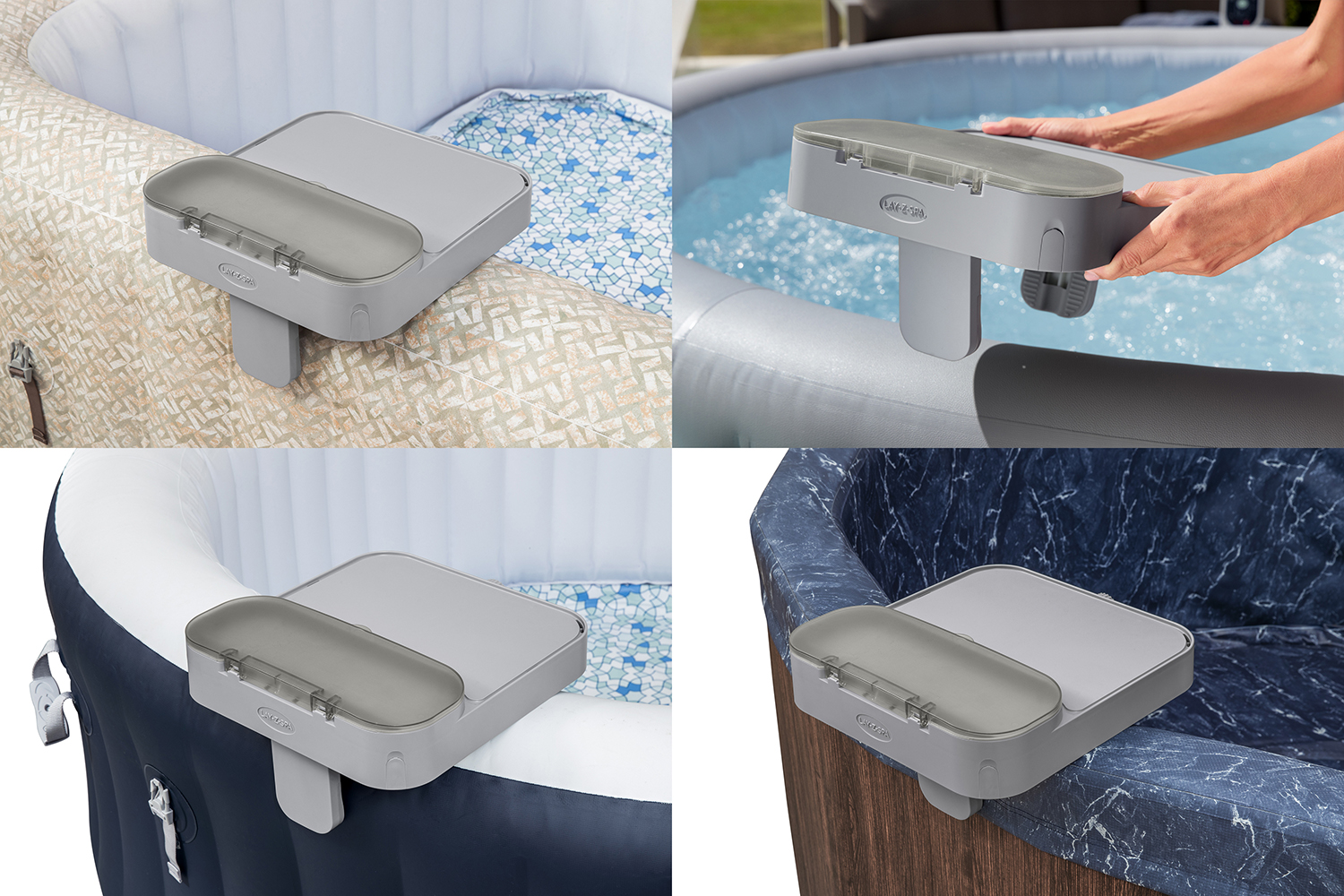 Xtras LAY-Z-SPA® 4-in-1-Ablagetablett 32,2 x 30,2 x 18,15 cm