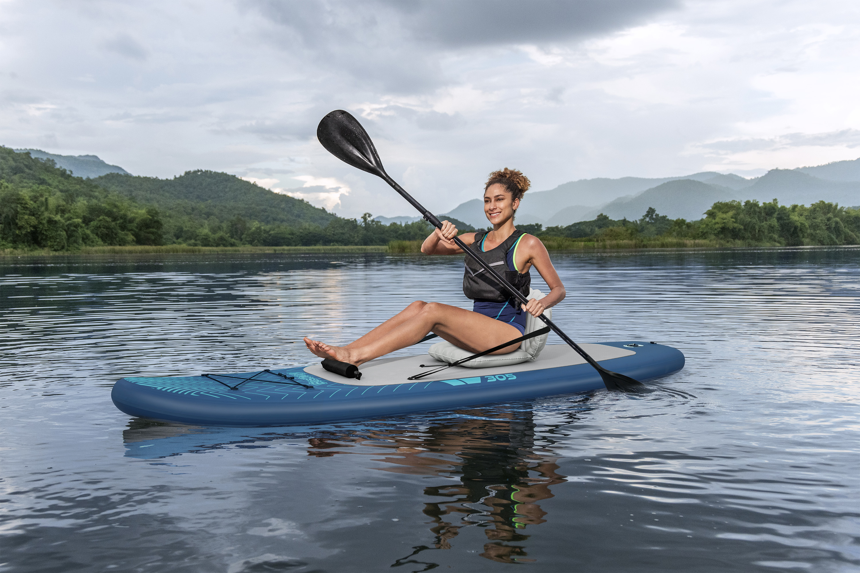 SUP Allround Board-Set Wild Isle™ mit Sitz 305 x 84 x 15 cm