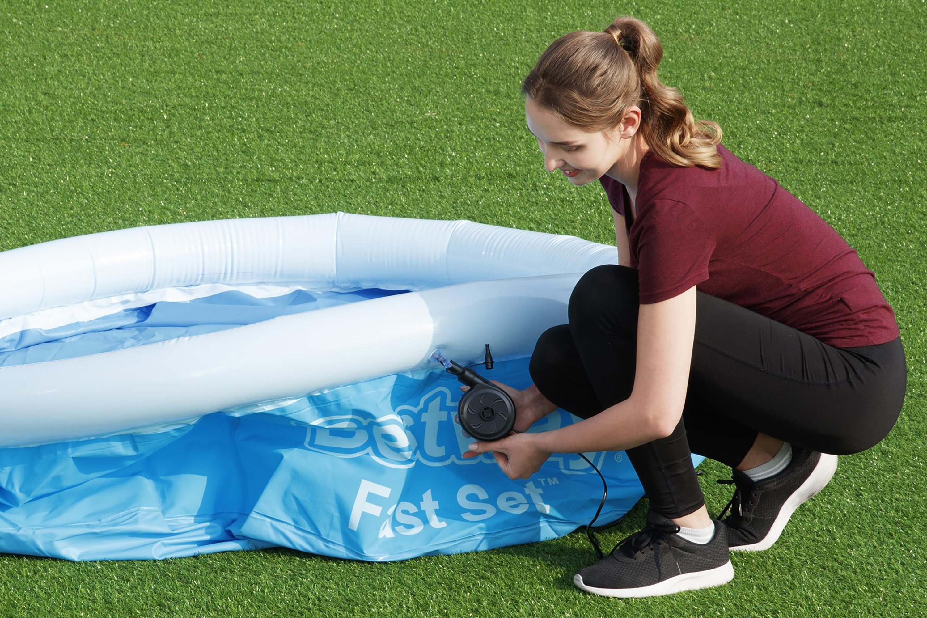 Fast Set™ Aufstellpool Set mit Filterpumpe Ø 244 x 61 cm, blau, rund