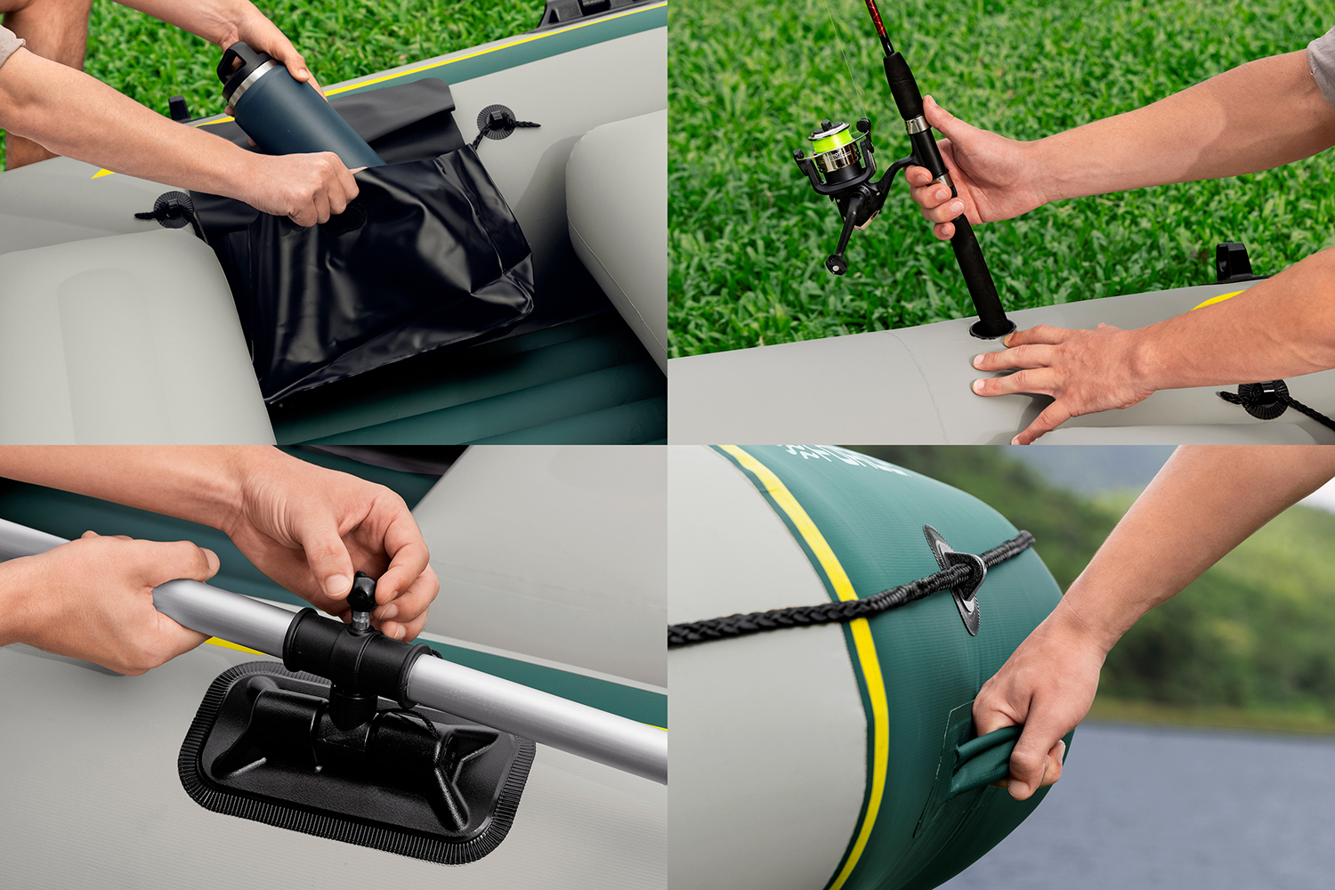 Hydro-Force™ Schlauchboot Komplett Set Ranger Elite™ X4 320 x 148 x 47 cm