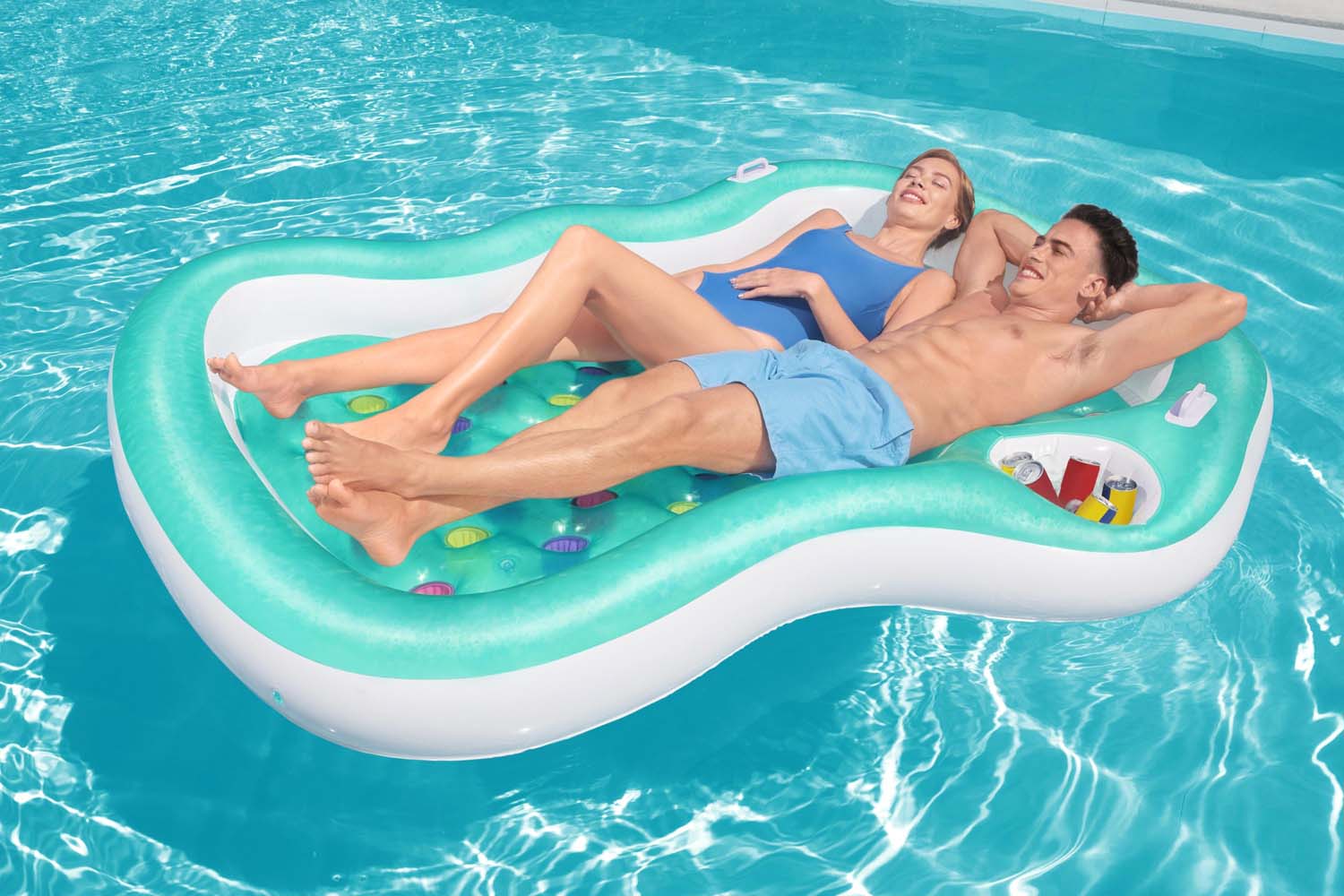Luftmatratze Summer Colors™ für 2 Personen 224 x 174 cm