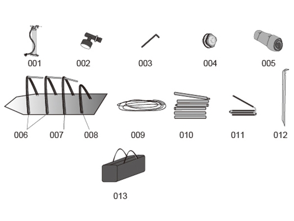 Bestway® Spare Part Outer Tent for Pavillo™ Airframe™ Tent Sierra Ridge Air Pro X6 640x390x225 cm