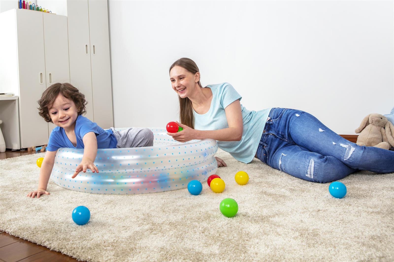 Up, In & Over™ ?36" x H8"/?91cm x H20cm 2-Ring Ball Pit Play Pool