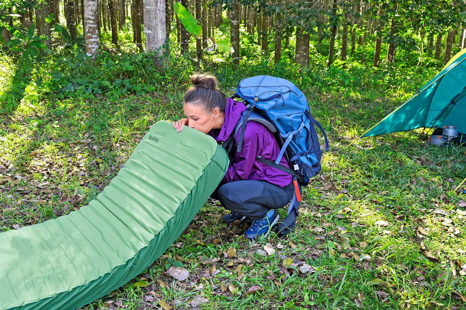 Aufblasbare Single XL Schlafmatte ComforTrek™ 198 x 63,5 x 10,8 cm Aufblasbare Single XL Schlafmatte ComforTrek™ 198 x 63,5 x 10,8 cm