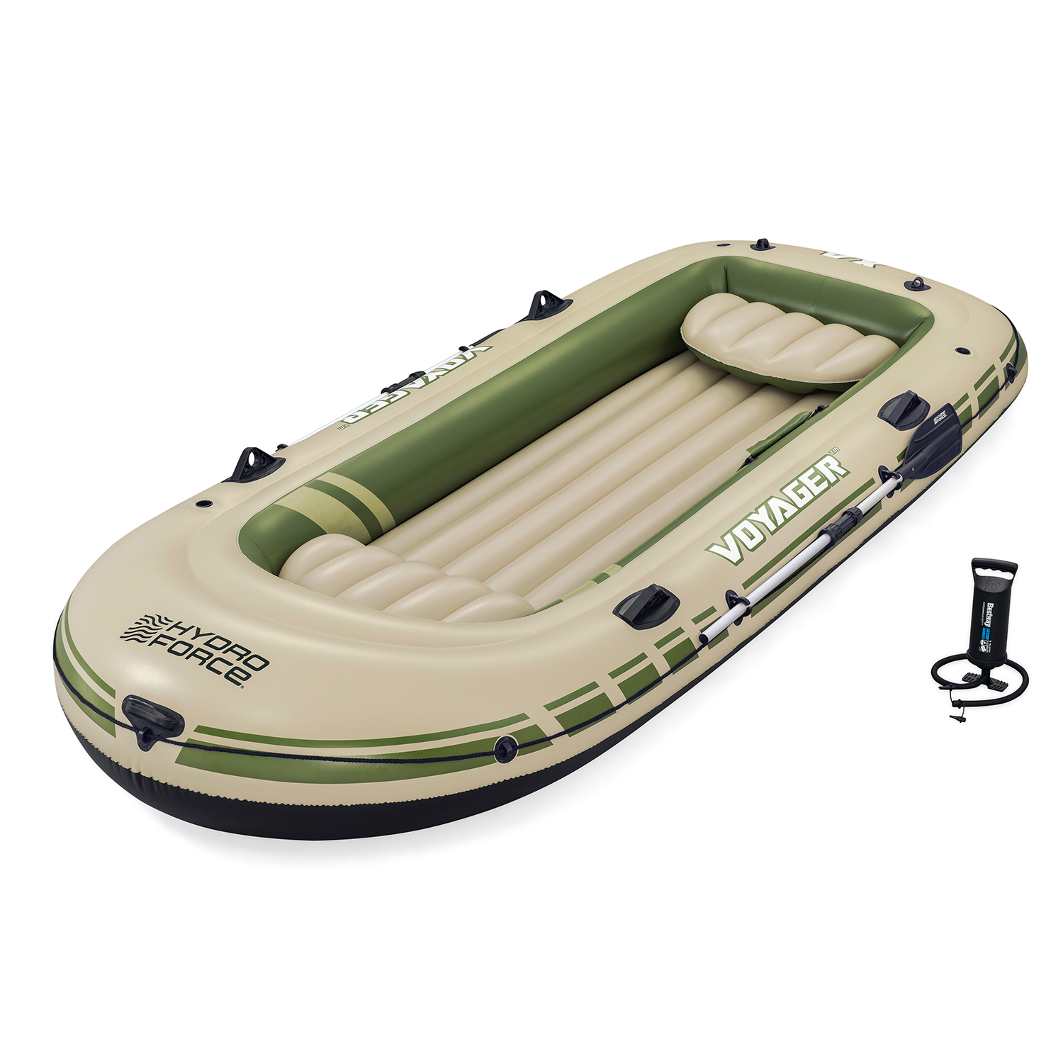 Hydro-Force™ Schlauchboot Komplett-Set Voyager™ X4 350 x 145 x 49 cm