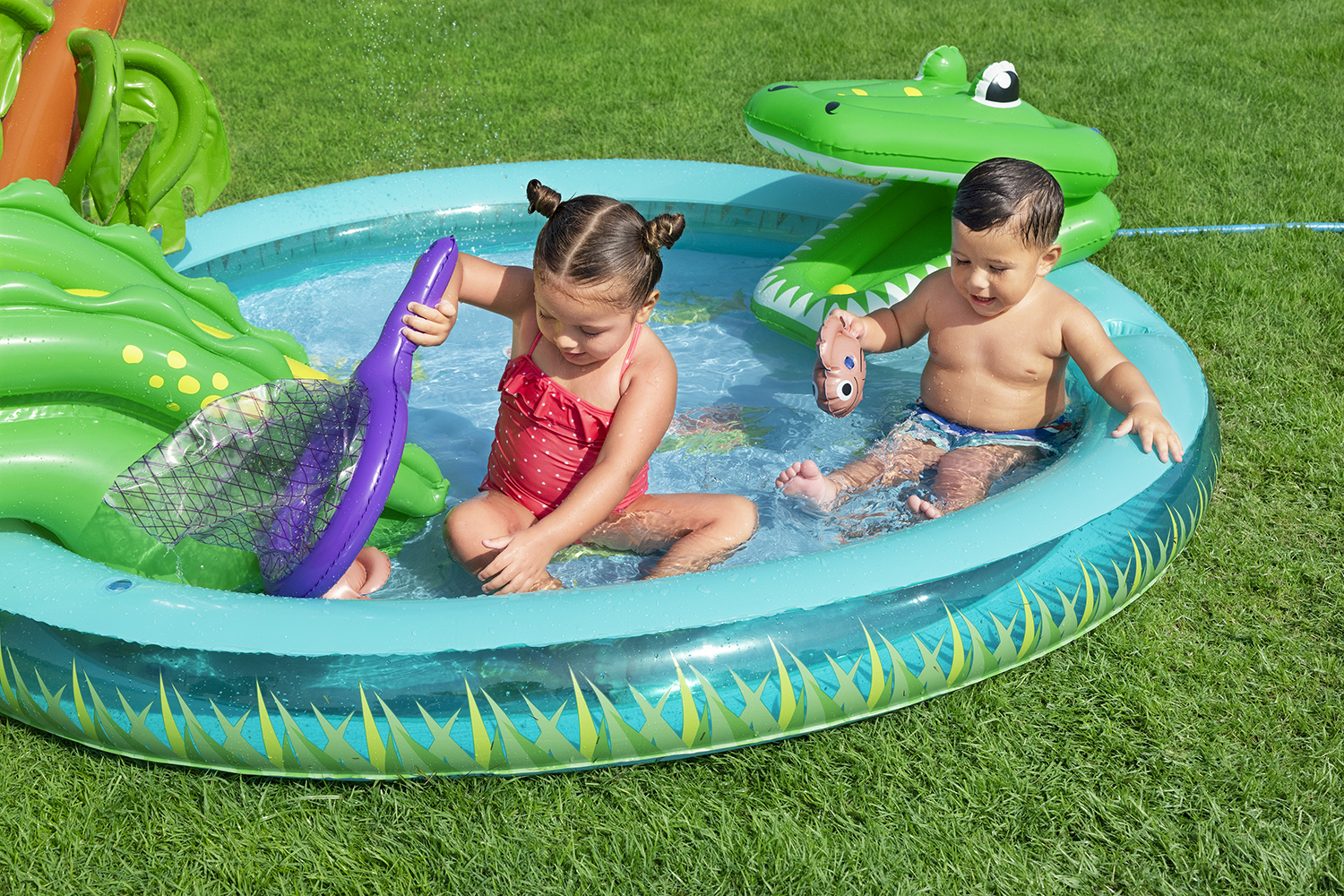 Wasserspielcenter Krokodil 224 x 181 x 72 cm