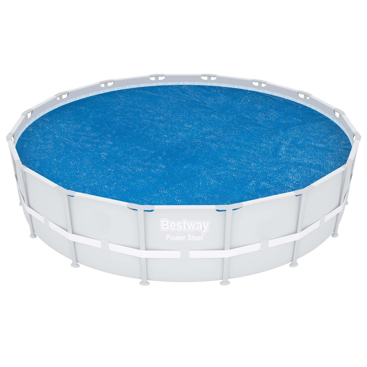 Flowclear™ PE-Solarabdeckplane Ø 462 cm, blau, rund