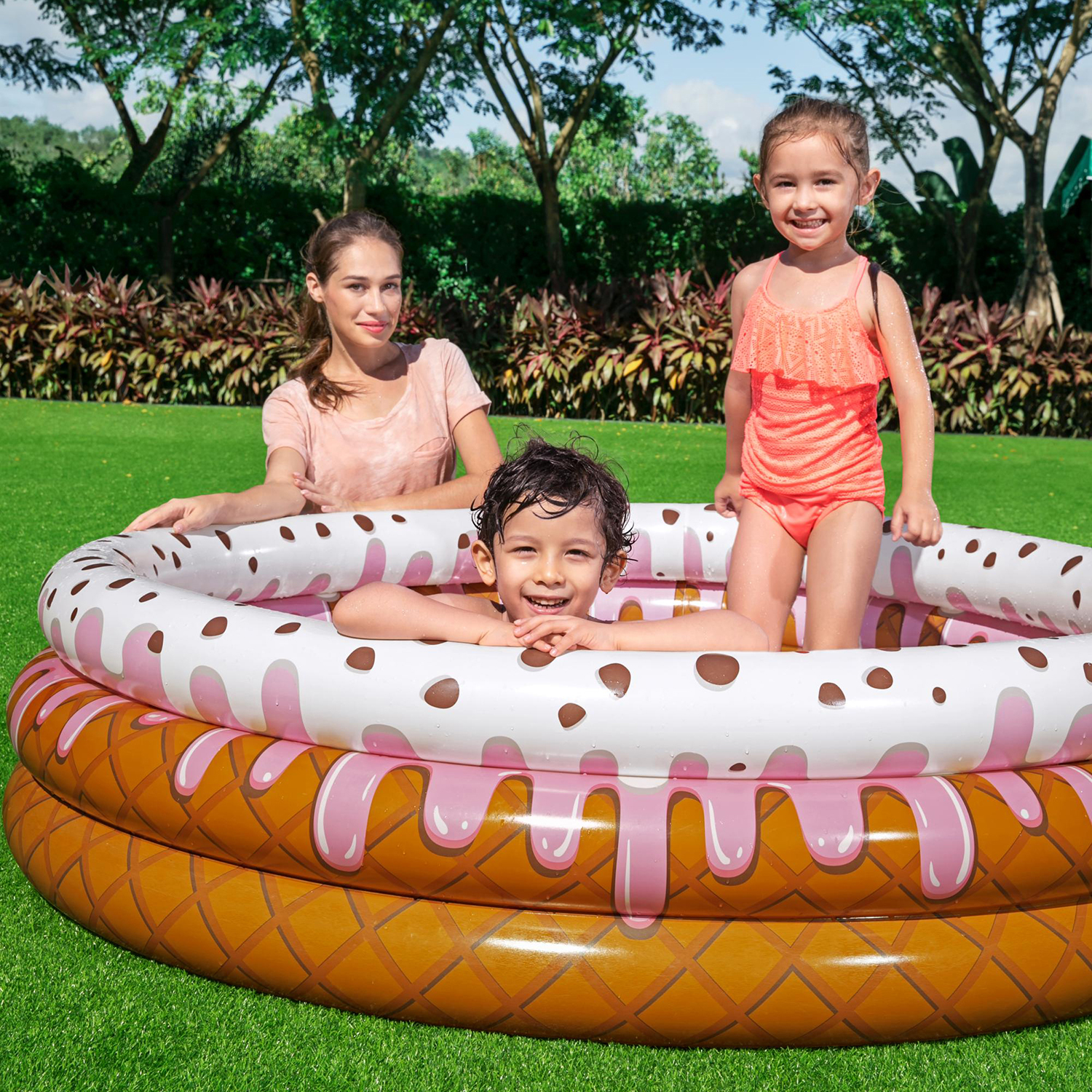 Bestway® ?63" x H15"/?1.60m x H38cm Sundae Funday Kiddie Pool