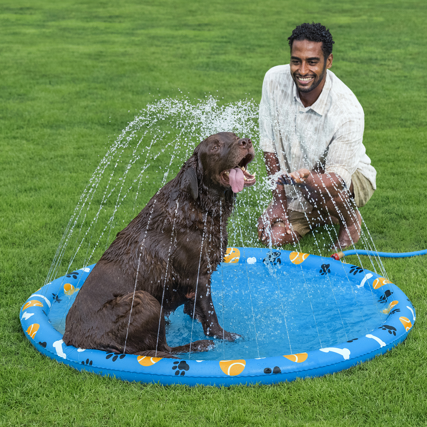 Wassermatte Pfote für Haustiere Ø 147 cm