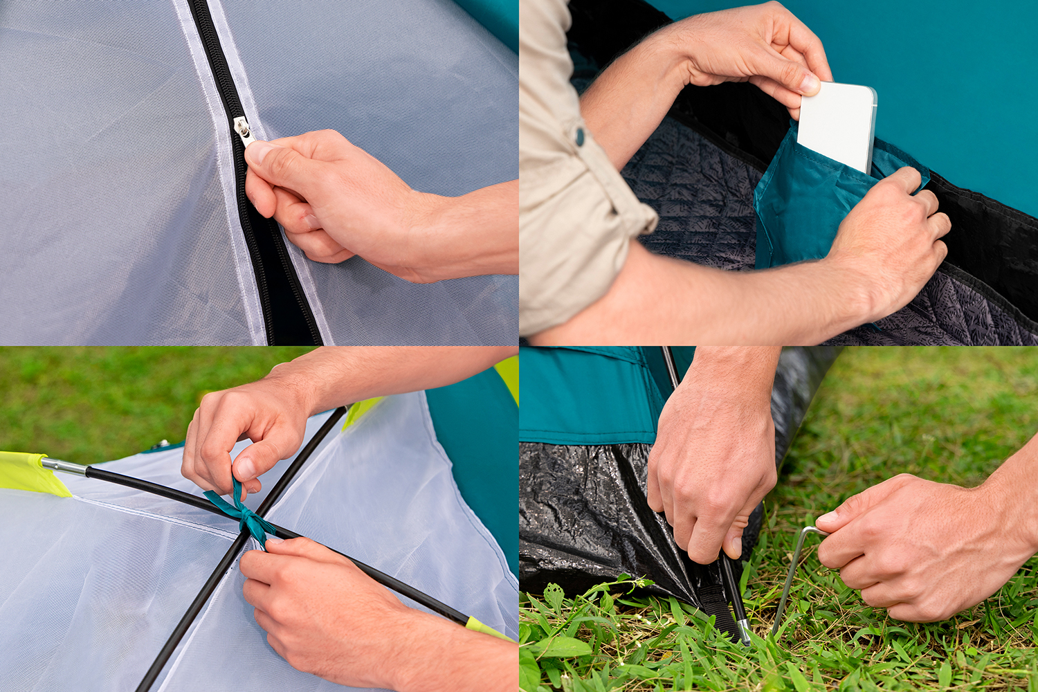 4-Personen-Zelt Wander Dome™ 200 x 240 x 135 cm  4-Personen-Zelt Wander Dome™ 200 x 240 x 135 cm