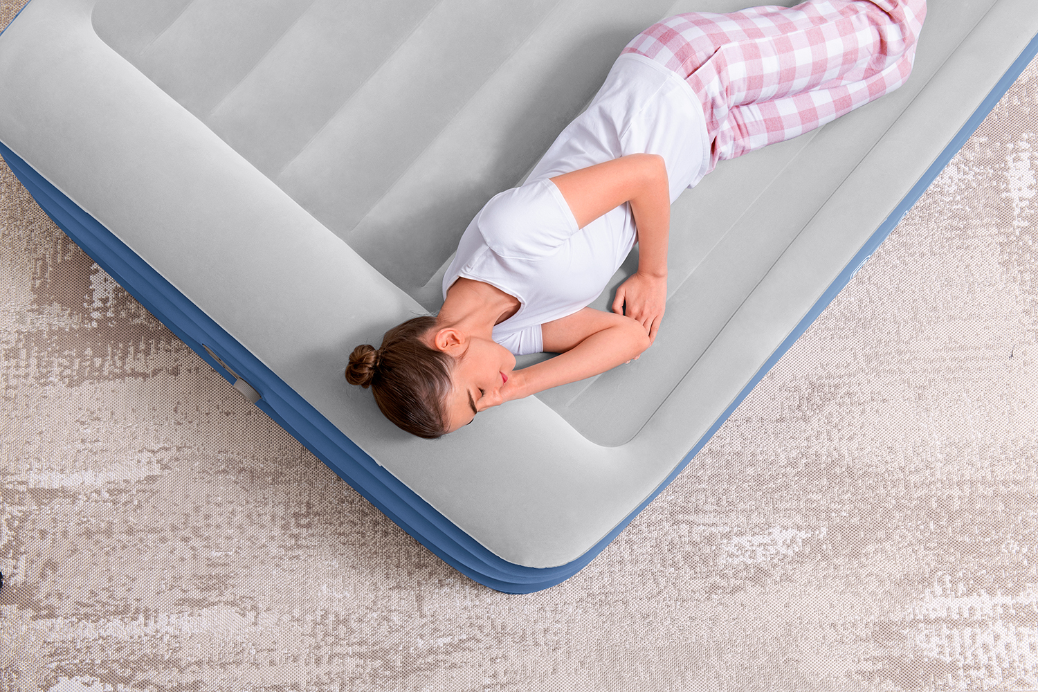 TriTech® Doppelluftbett mit integrierter Elektropumpe 203 x 152 x 46 cm