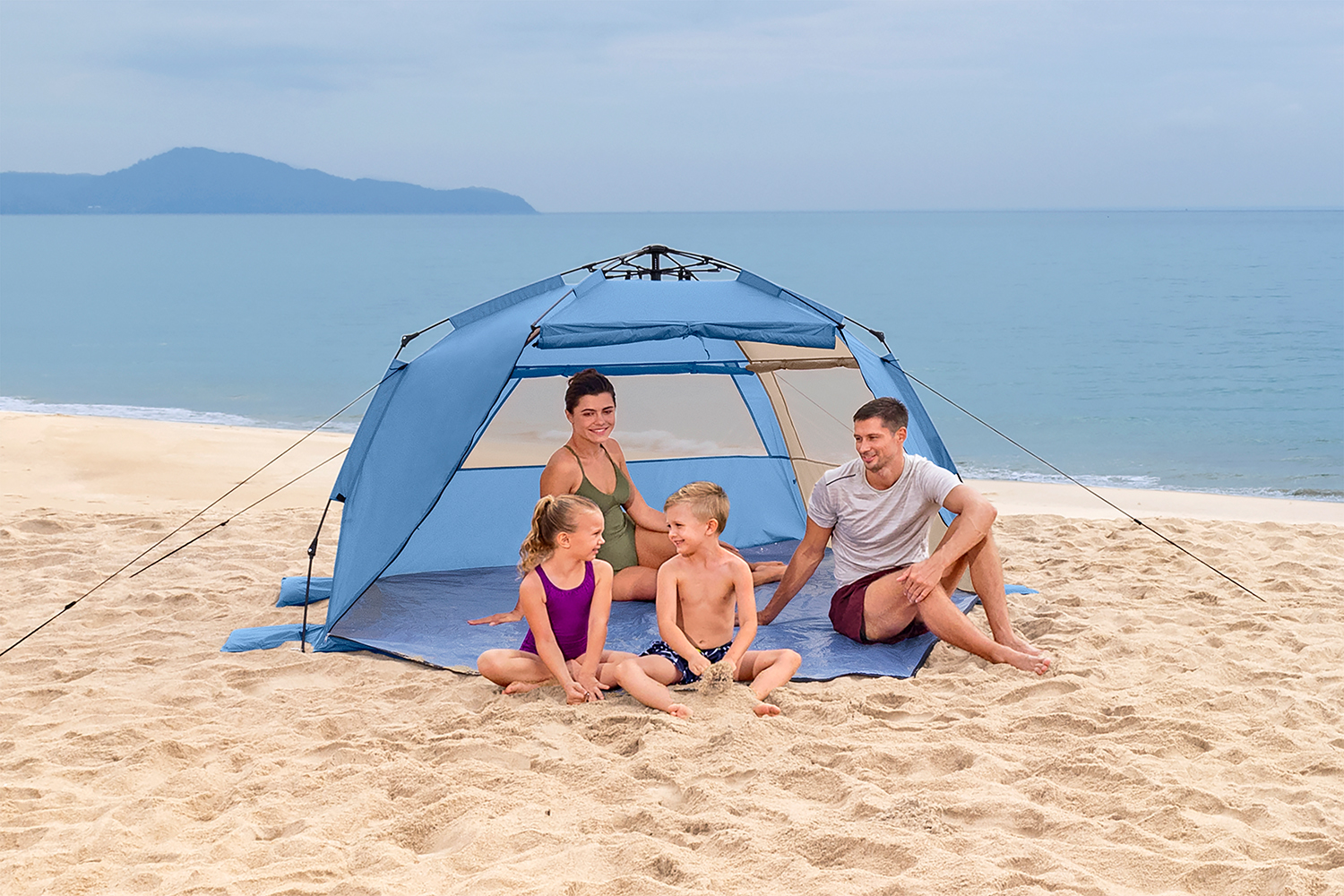 Strandmuschel Beach Dome™ mit SwiftClick™ -System 234 x 240 x 125 cm