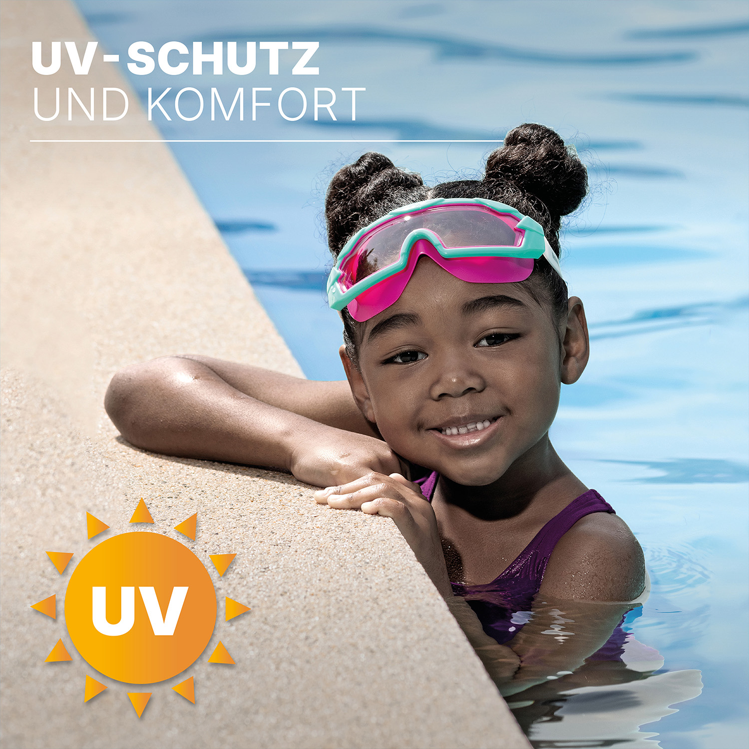 Schwimmbrille Tidal Surge™ ab 7 Jahren, Türkis