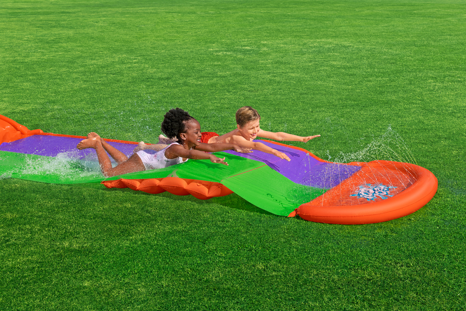 H2OGO!® 2-Personen-Rutsche SplashCoaster™ 470 x 138 x 30,5 cm