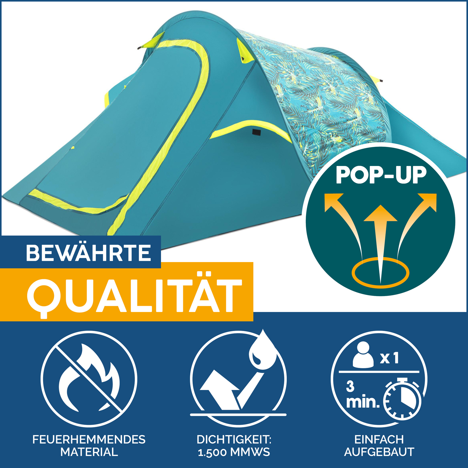 Pavillo™ 7'3"x47"x35" /2.20mx1.20mx90cm Coolrock 2 Tent