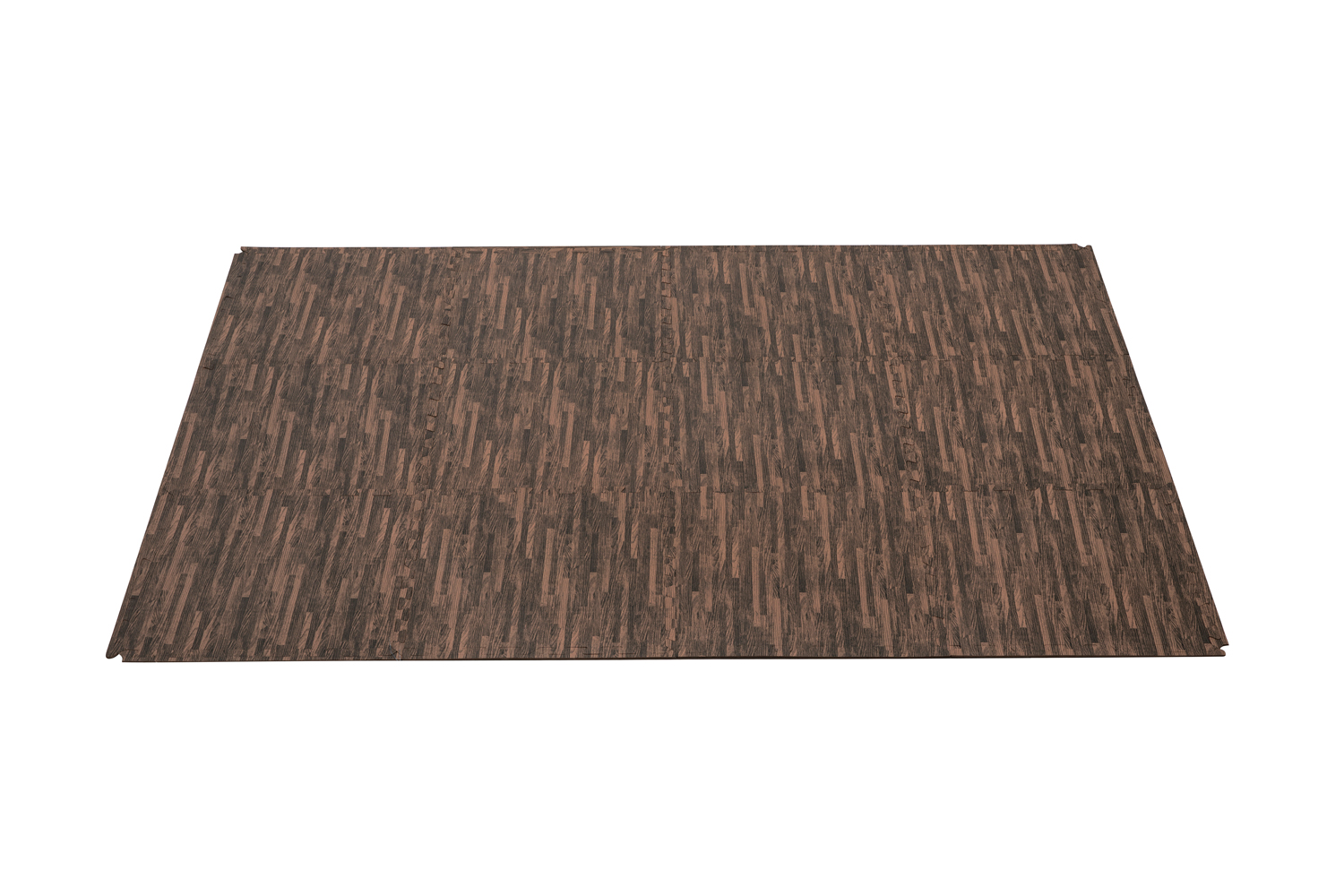 Pool-Bodenschutzfliesen Set 12 Stück á 50 x 50 cm, Holz-Optik (Palisander)