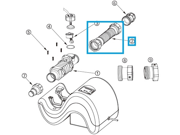 Bestway® Spare Part Hose 50cm for salt water unit Bestway® Spare Part Hose 50cm for salt water unit
