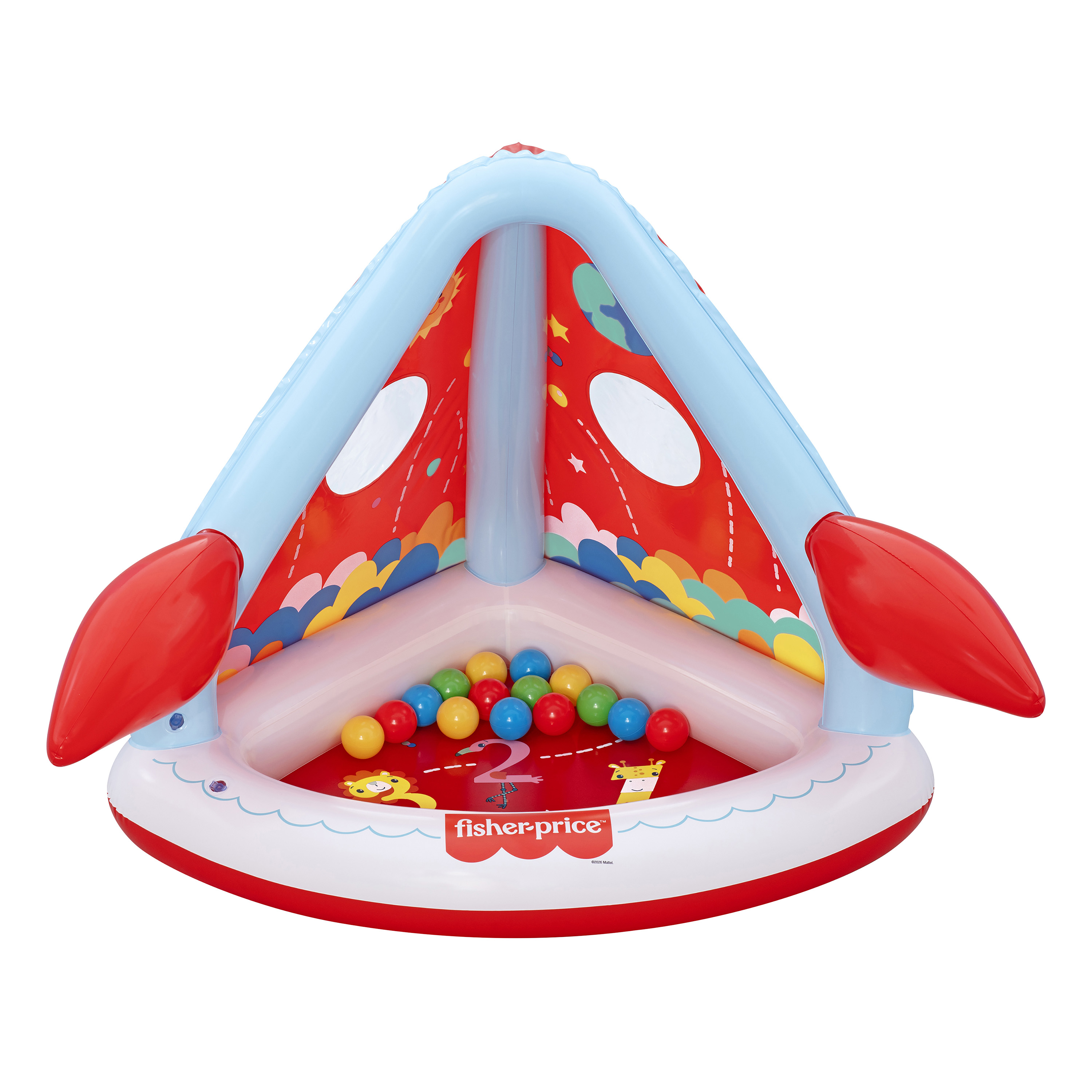 Bällebad Mondrakete 114 x 89 x 91 cm