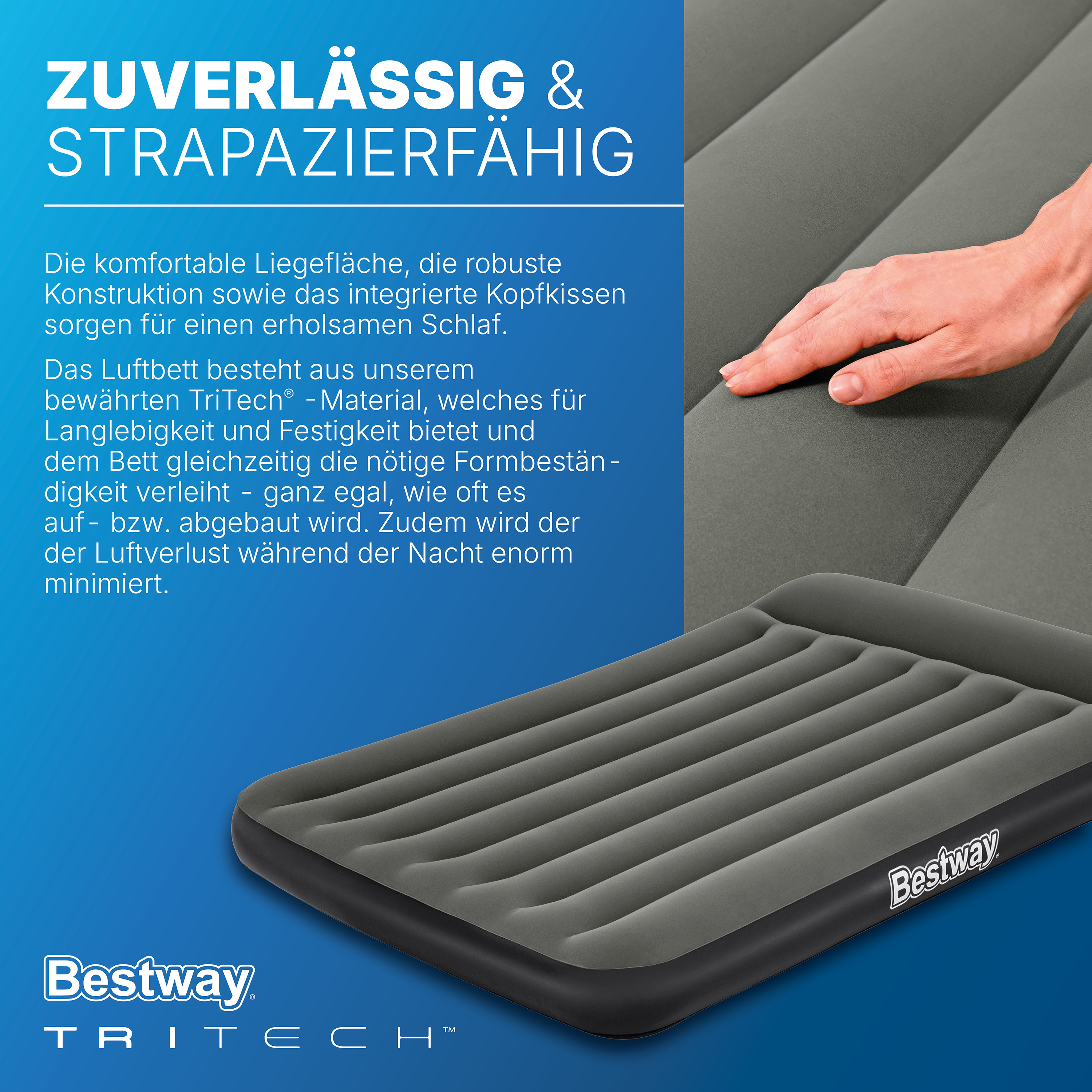 TriTech® Doppelluftbett 191 x 137 x 30 cm